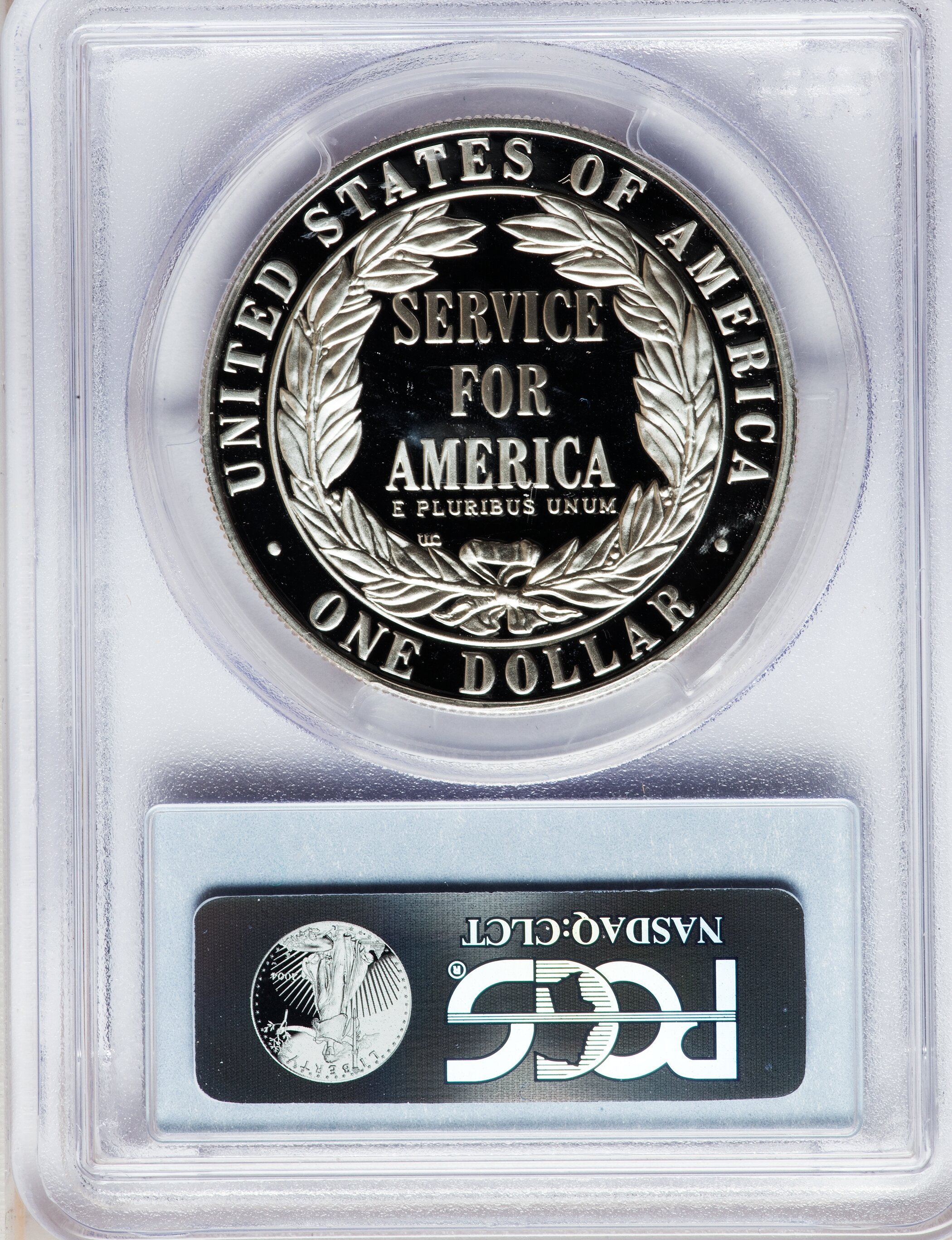 1996-S S$1 National Community Service PR DCAM PR68 DCAM CAC thumbnail 4