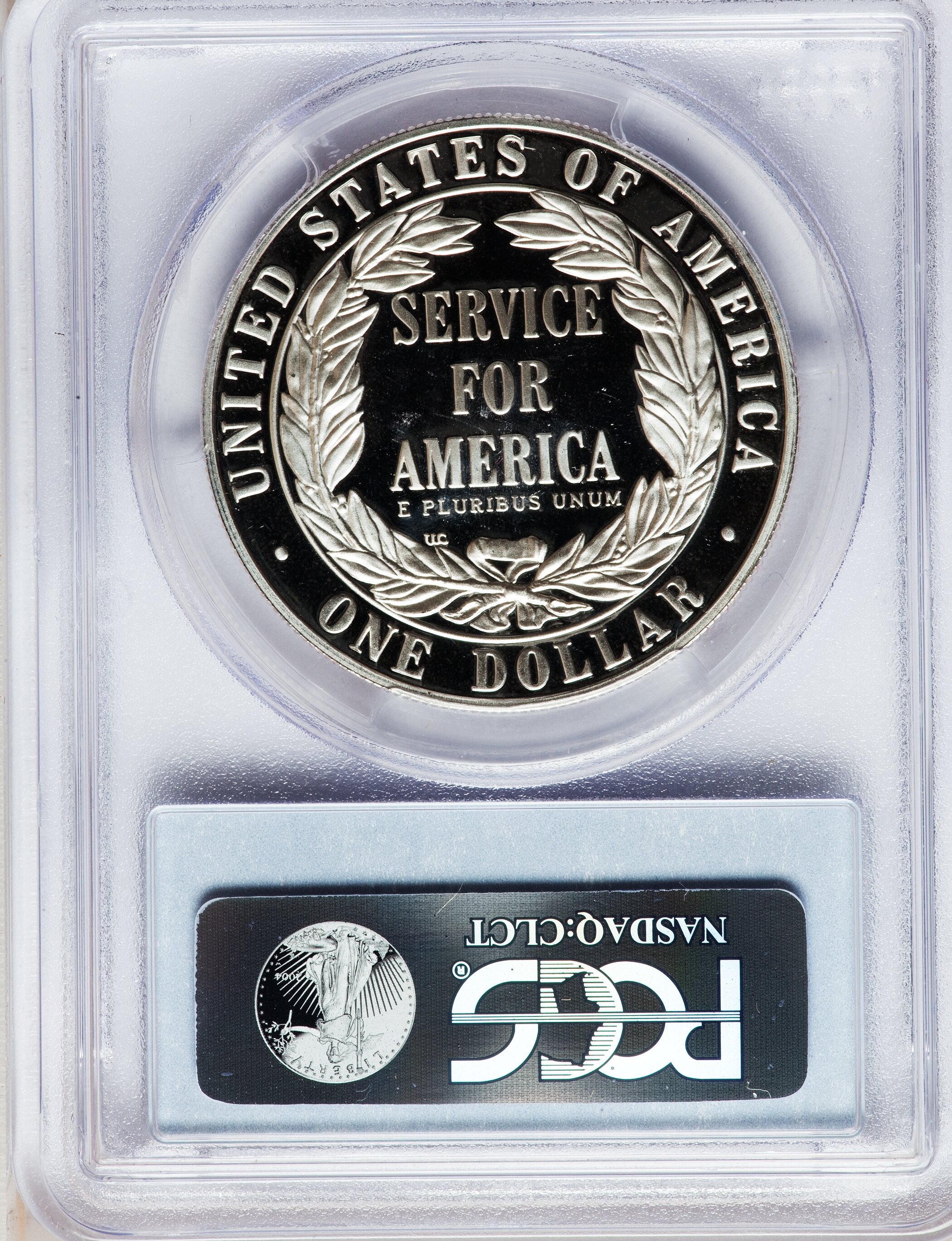 1996-S S$1 National Community Service PR DCAM PR68 DCAM CAC thumbnail 2