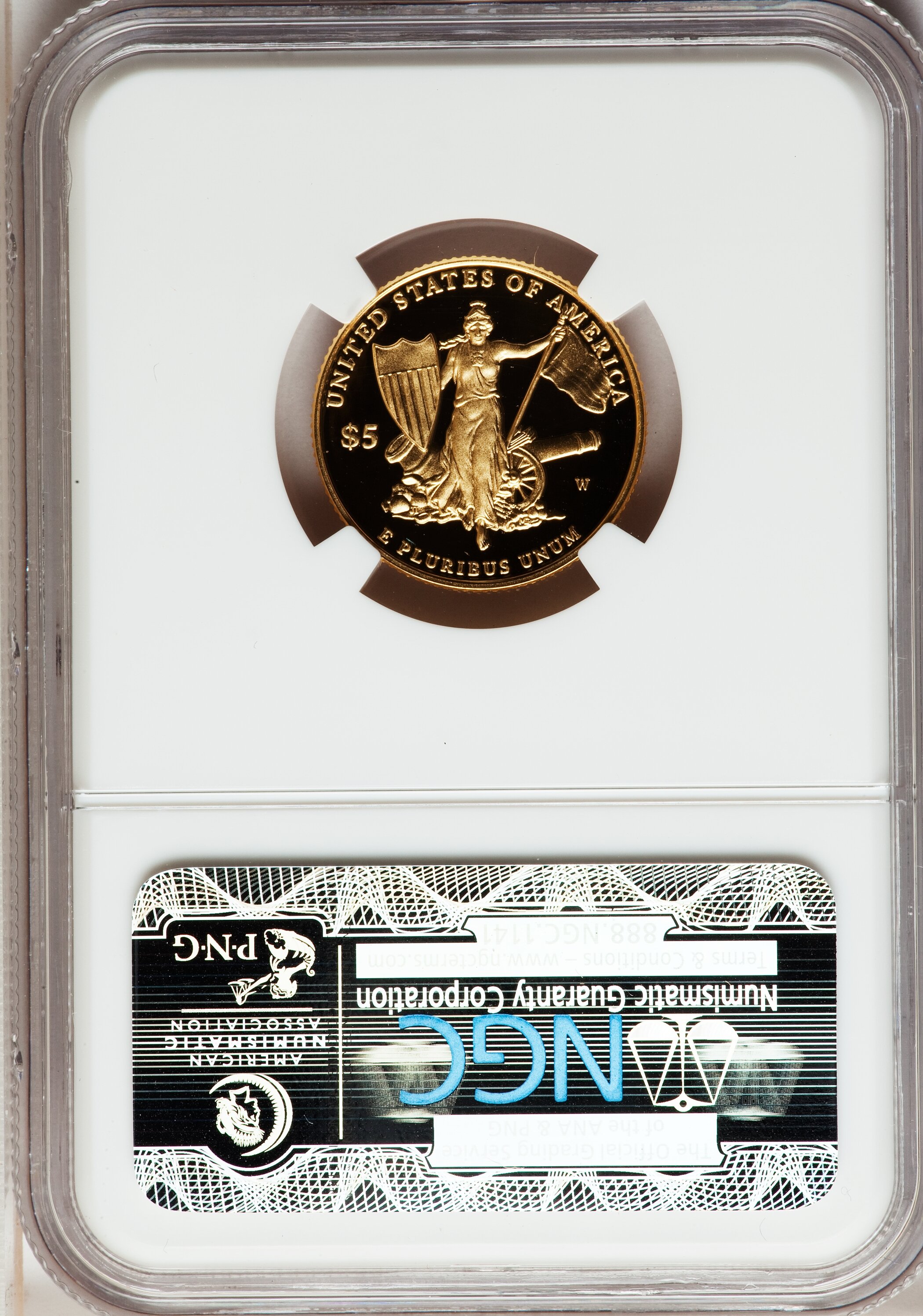 image for: 2011-W $5 Medal of Honor PR70 Ultra Cameo NGC. NGC Census: (0). PCGS Population (19).   (#507309)...
