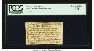 image for: Pennsylvania March 10, 1769 6d PCGS Extremely Fine 40....