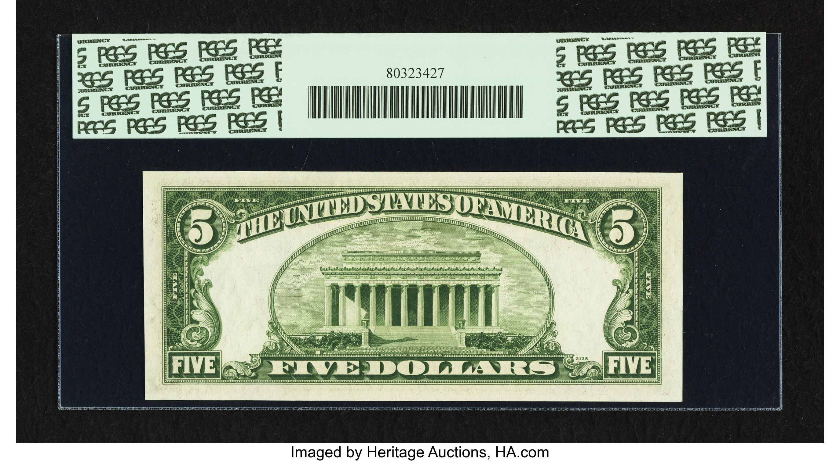 image for: Fr. 1962-A* $5 1950A Federal Reserve Note. PCGS Very Choice New 64PPQ....