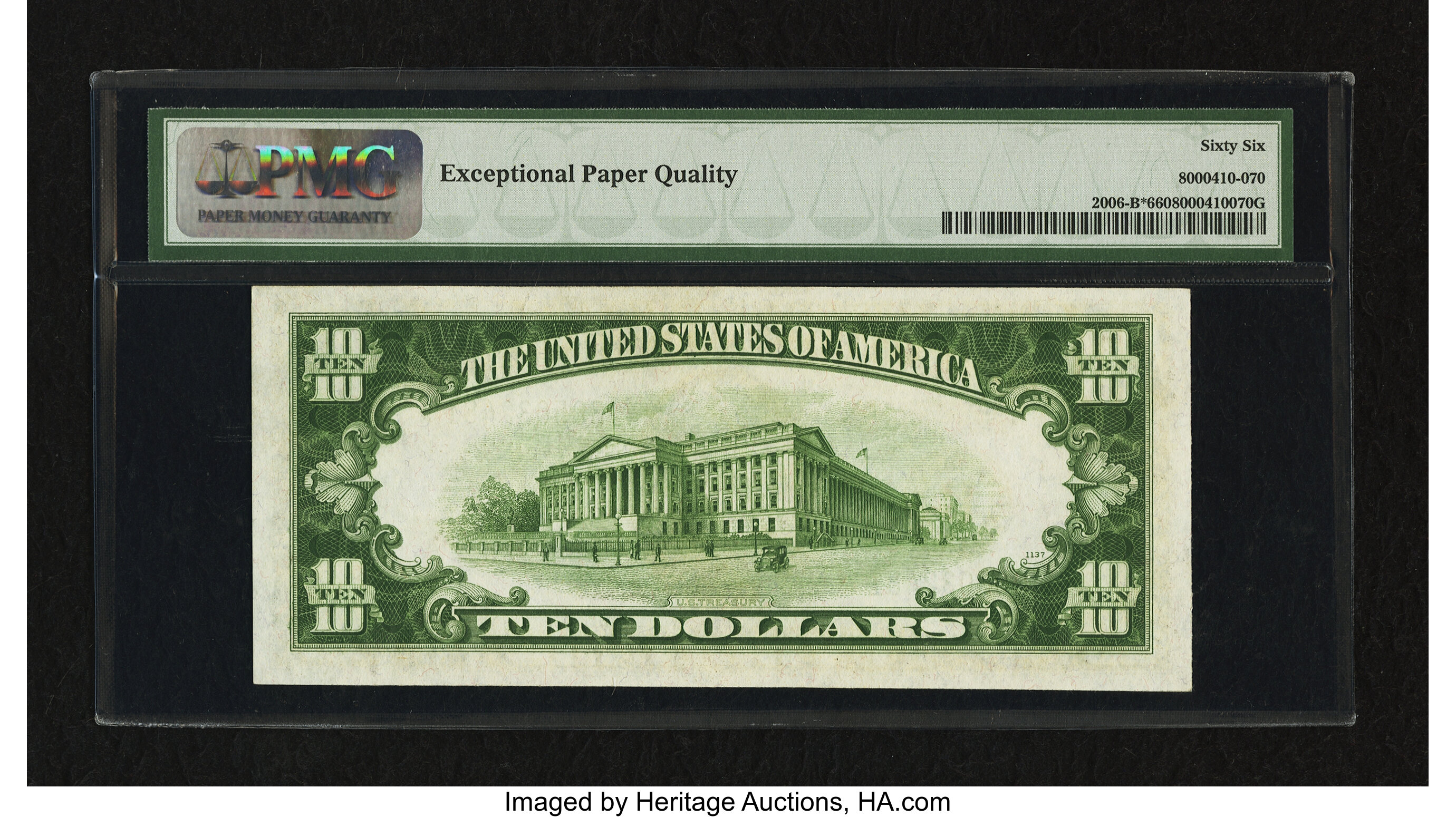 image for: Fr. 2006-B* $10 1934A Federal Reserve Star Note. PMG Gem Uncirculated 66 EPQ....