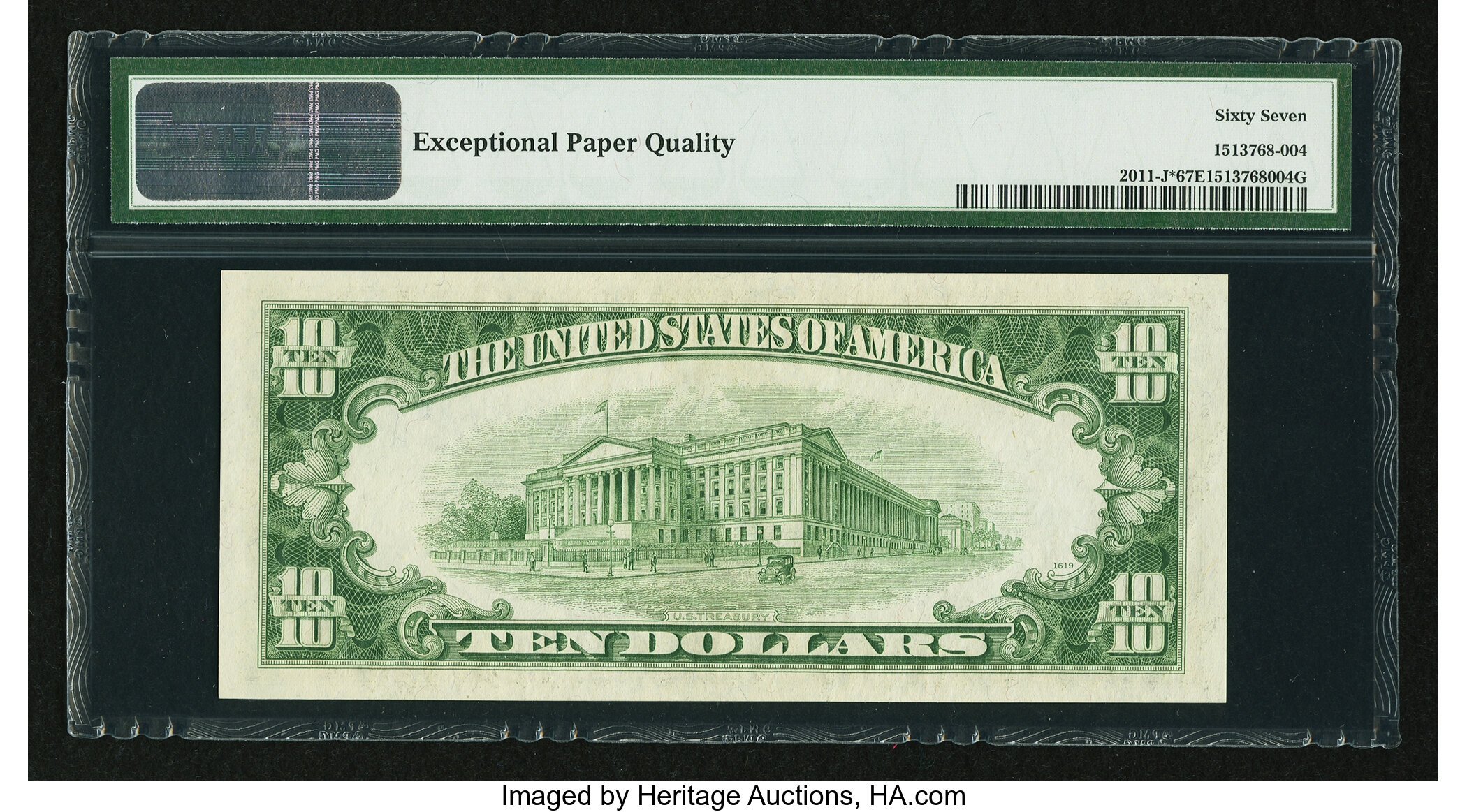 image for: Fr. 2011-J* $10 1950A Federal Reserve Star Note. PMG Superb Gem Unc 67 EPQ....