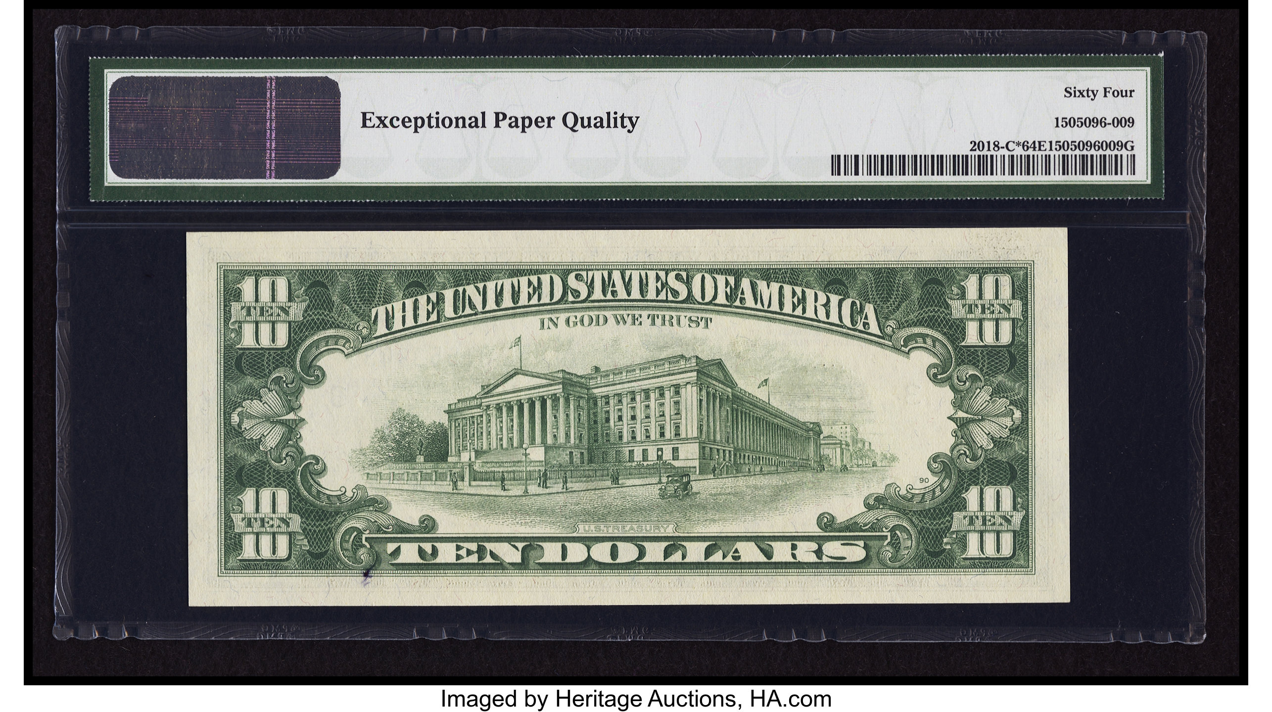 image for: Fr. 2018-C* $10 1969 Federal Reserve Note. PMG Choice Uncirculated 64 EPQ....