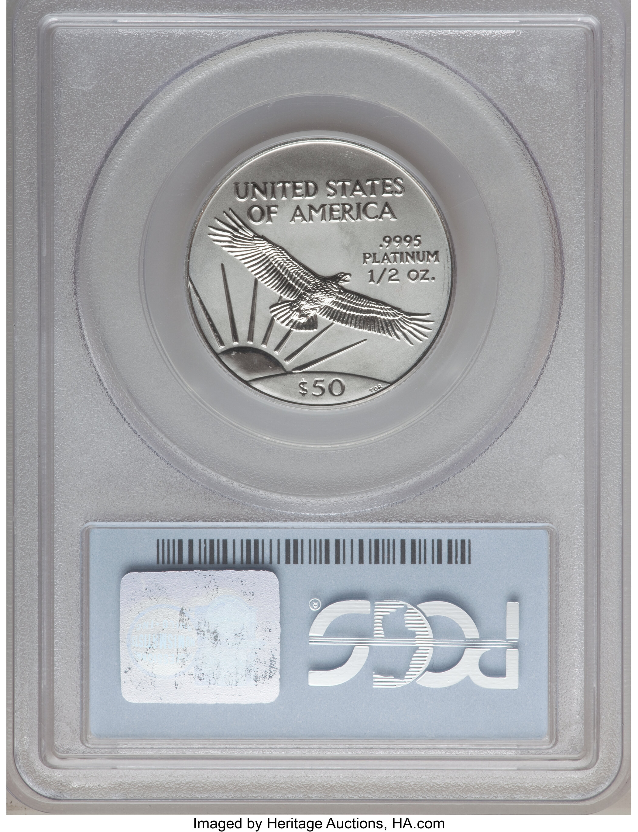 image for: 1998 P$50 Half-Ounce Platinum Eagle MS68 PCGS. PCGS Population (44/333). NGC Census: (65/445). Mintage: 32,419. Numismedia ...