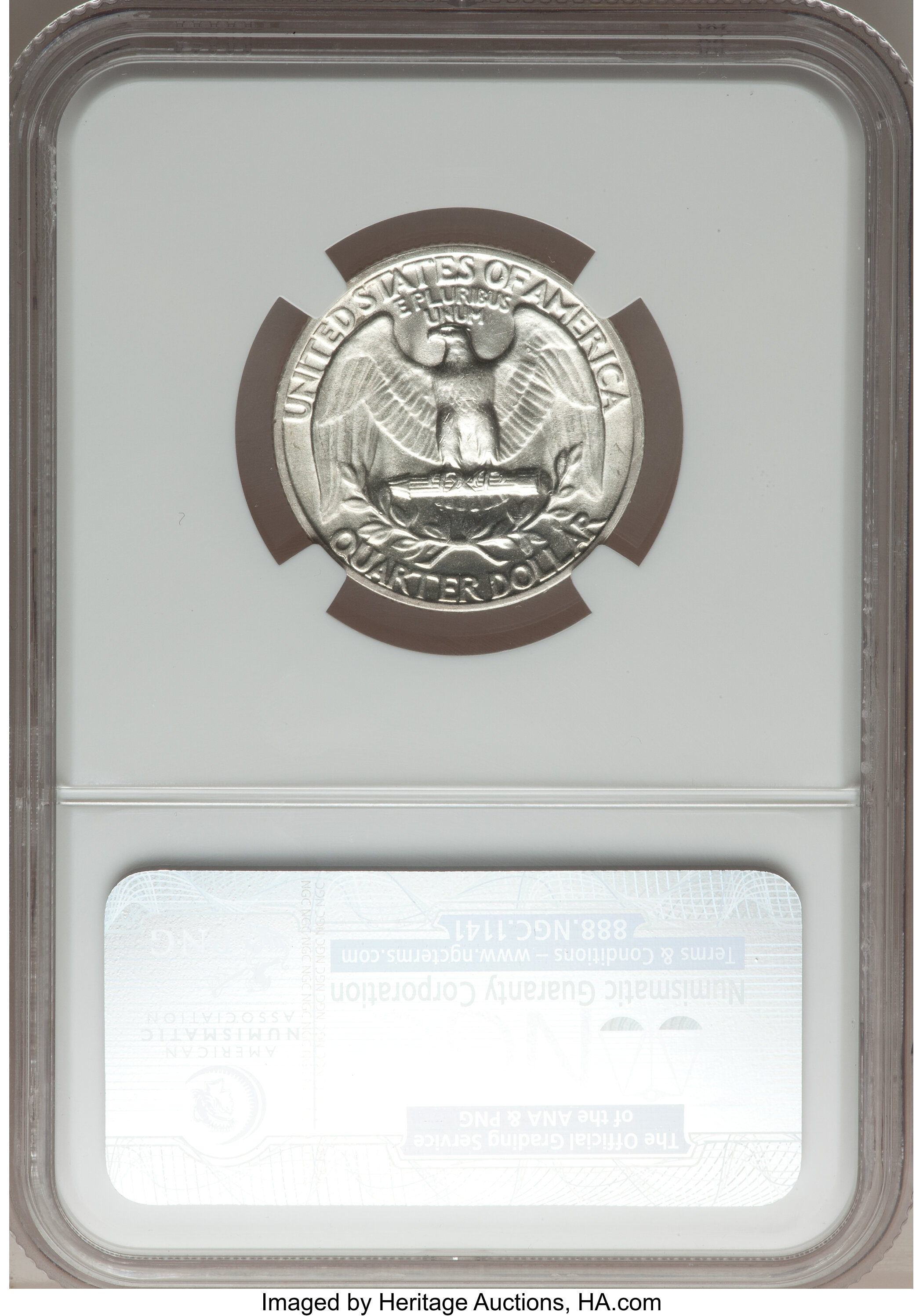 1956 25c AU58 thumbnail 2