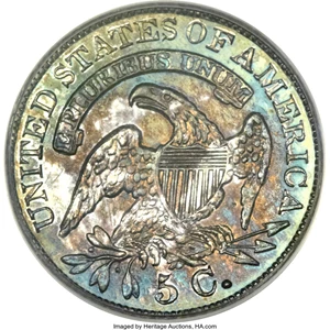 image for: 1834 H10C PR65 PCGS. V-4, LM-4, R.6 in proof format....