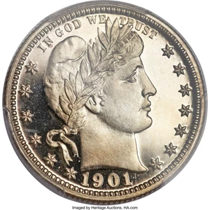 image for: 1901 25C PR67 Deep Cameo PCGS. CAC....