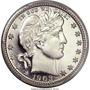 image for: 1903 25C PR68 Deep Cameo PCGS. CAC....