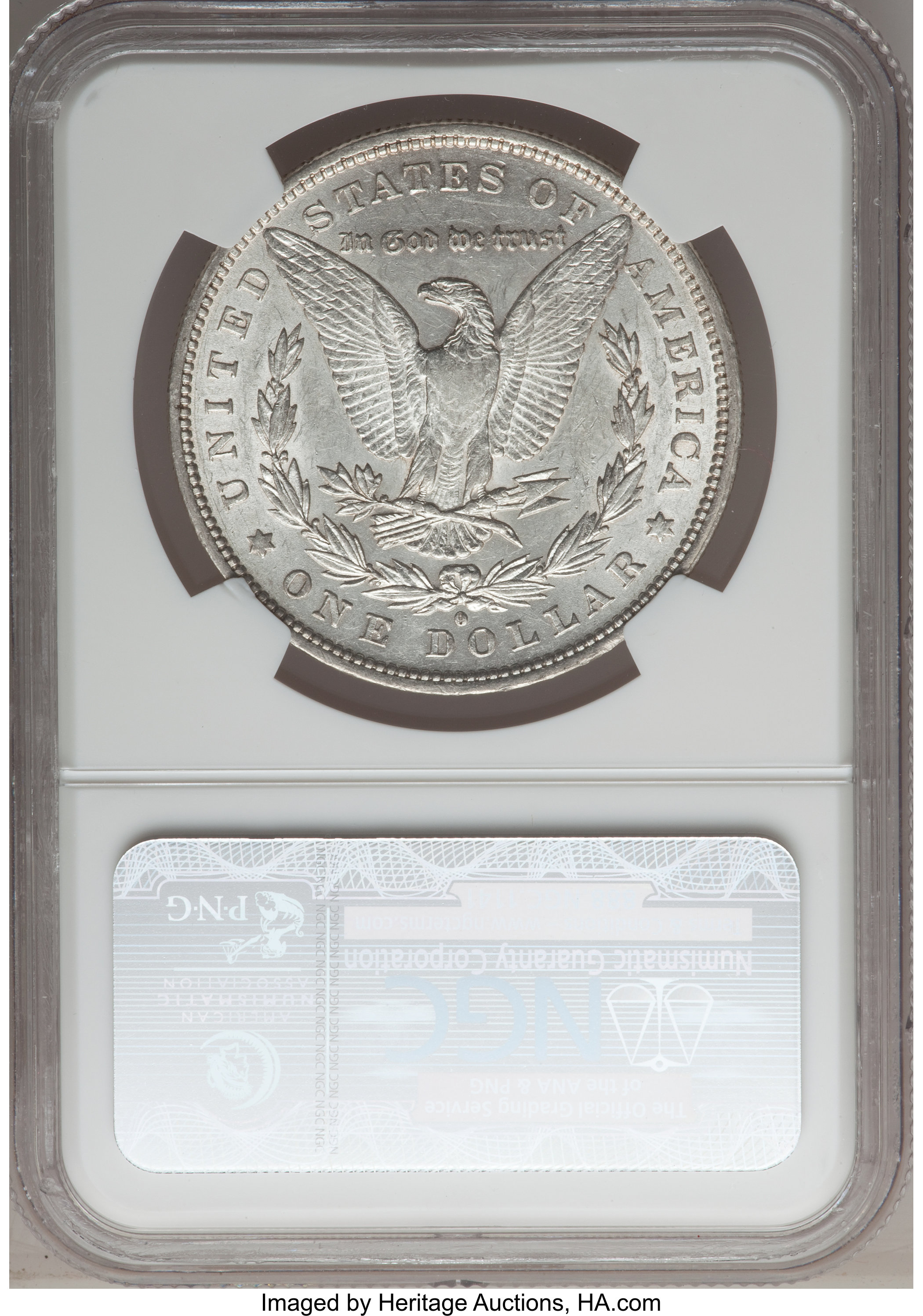 image for: 1879-O $1 Over Horizontal O AU55 NGC. VAM-28, R.6....