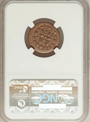 image for: 1879 T. Hobron 12 1/2 Cents Token MS62 NGC. M. 2TE-8....