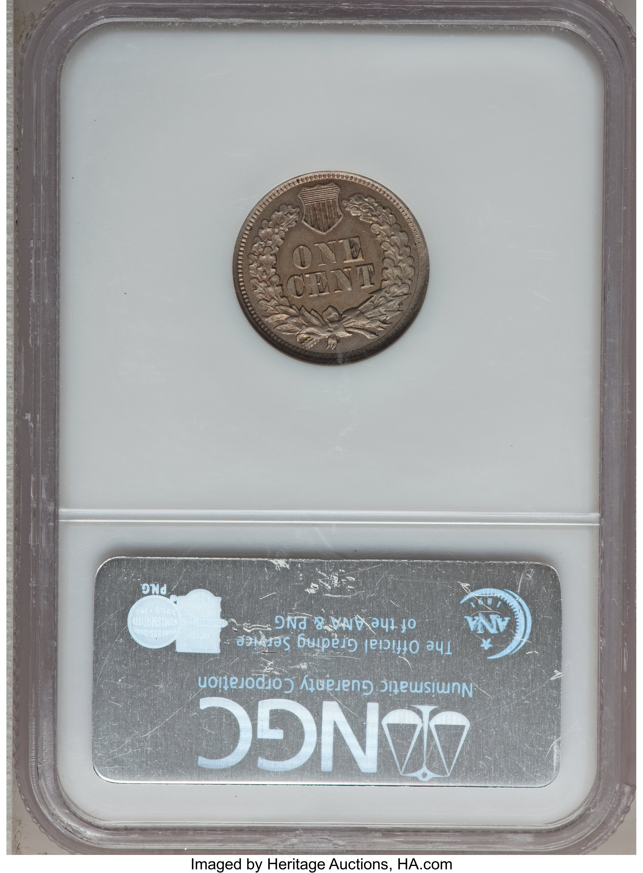 image for: 1865 1C One Cent, Judd-404, Pollock-473, Low R.7, PR63 NGC. Thin Planchet....