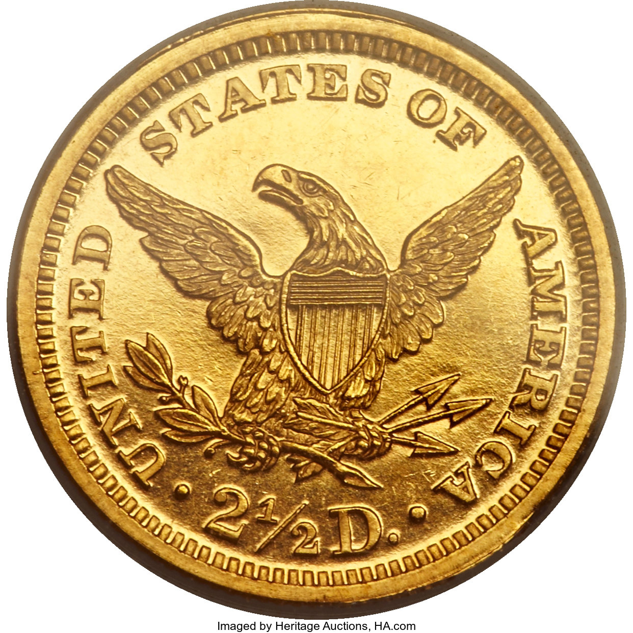 image for: 1879 $2 1/2 PR64 Cameo PCGS. CAC....
