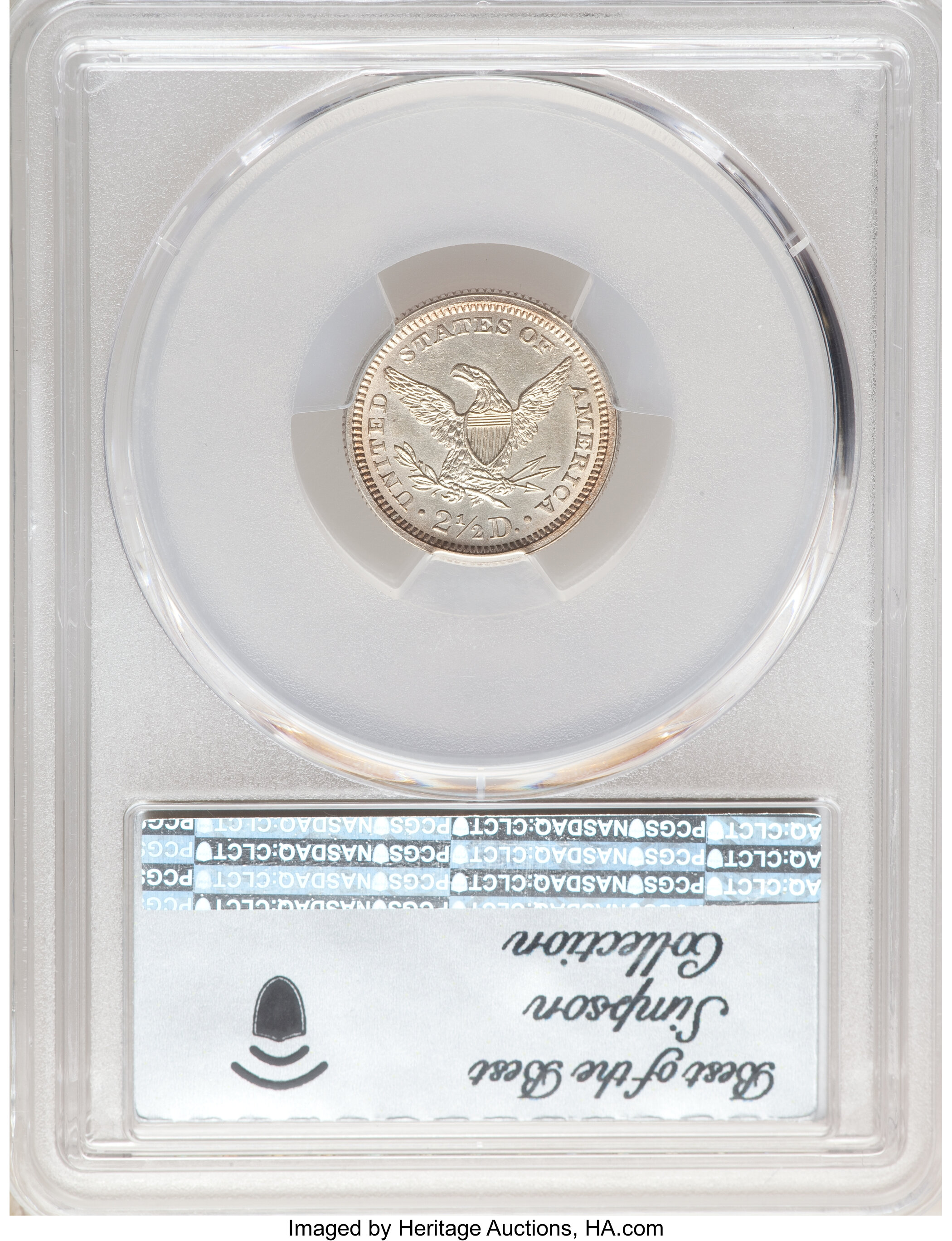 image for: 1861 DT$2 1/2 Quarter Eagle, Judd-281, Pollock-332, High R.7, MS63+ PCGS. ...