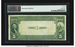 image for: Tekamah, NE - $5 1882 Date Back Fr. 532 The First NB Ch. # (W)4324...
