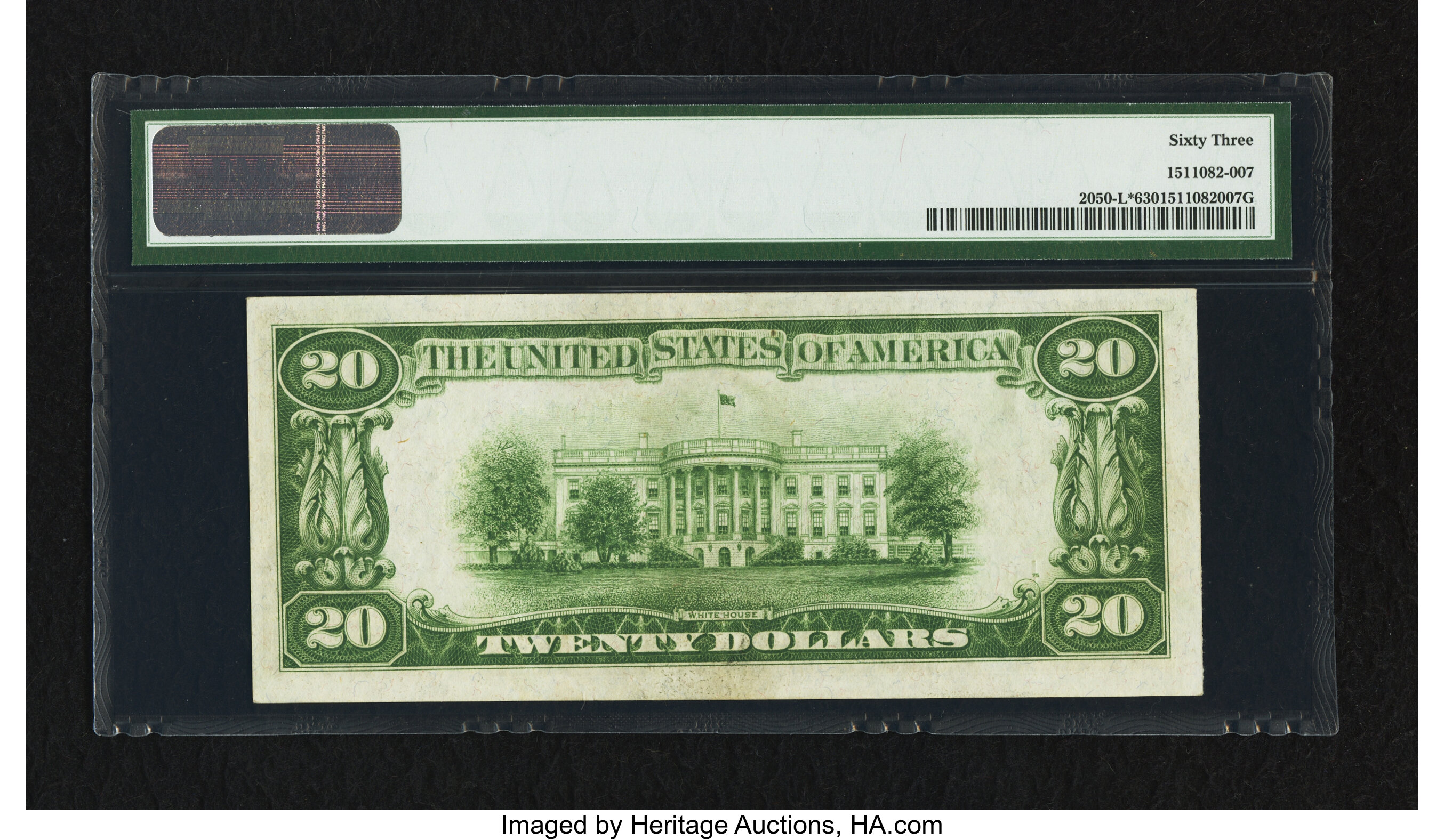 image for: Fr. 2050-L* $20 1928 Federal Reserve Note. PMG Choice Uncirculated 63....
