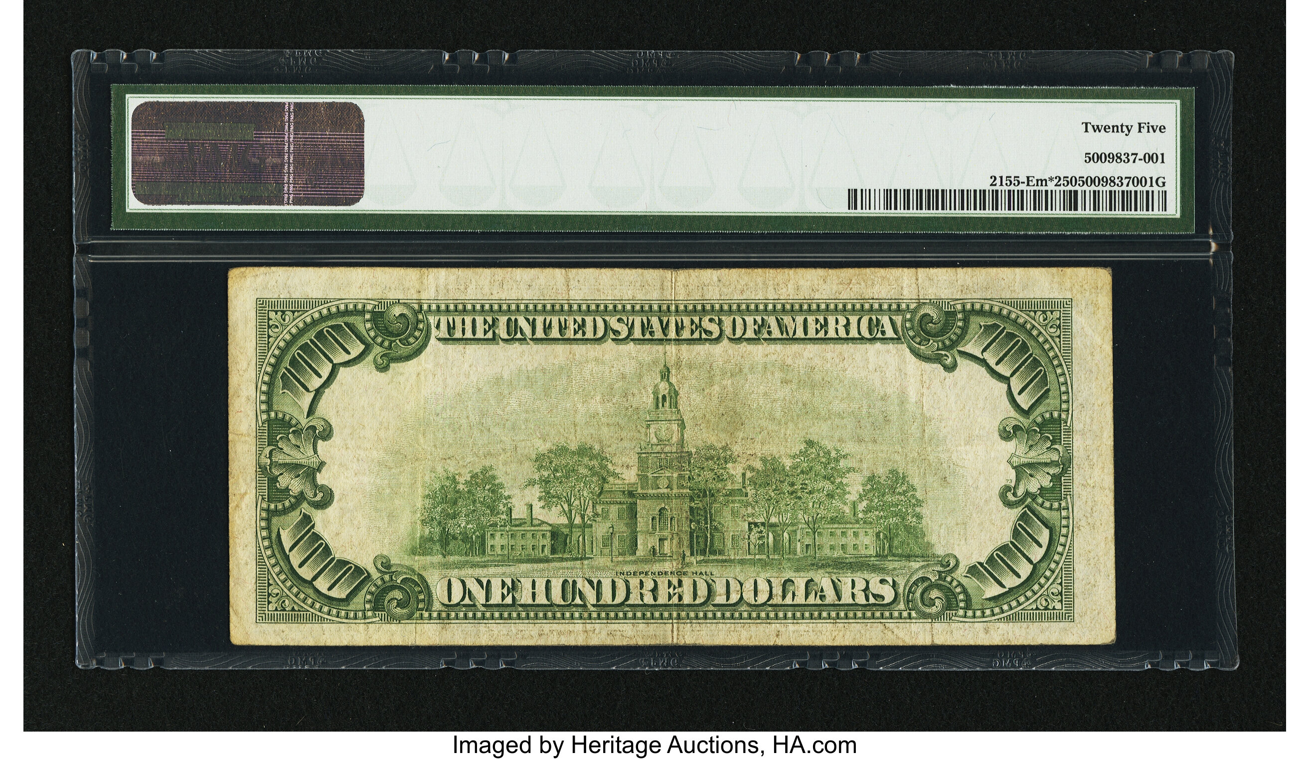 image for: Fr. 2155-E* $100 1934C Mule Federal Reserve Note. PMG Very Fine 25....