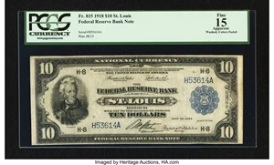 image for: Fr. 815 $10 1918 Federal Reserve Bank Note PCGS Apparent Fine 15....