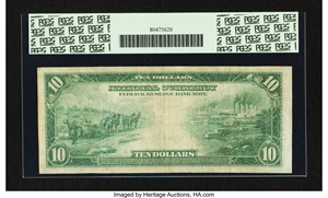 image for: Fr. 815 $10 1918 Federal Reserve Bank Note PCGS Apparent Fine 15....