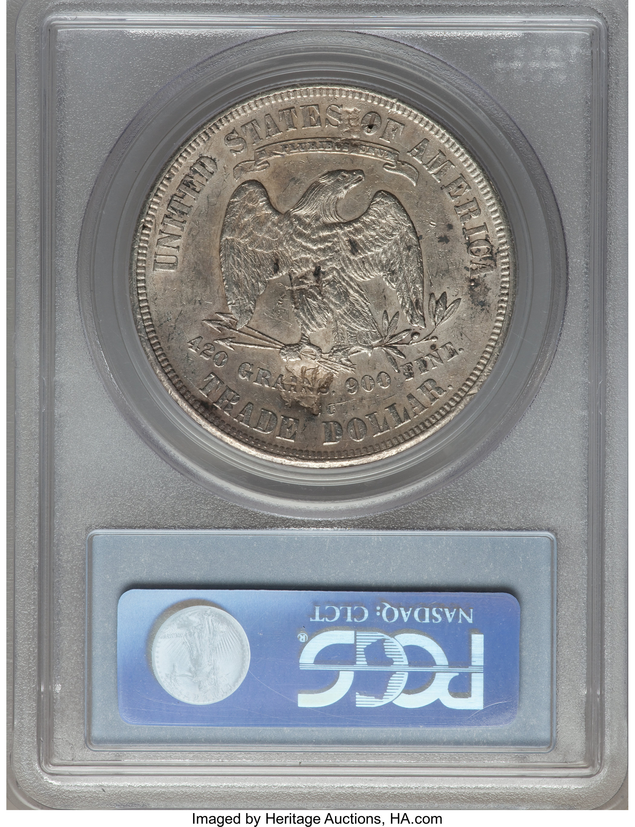image for: 1876-CC T$1 Chop Mark AU55 PCGS....