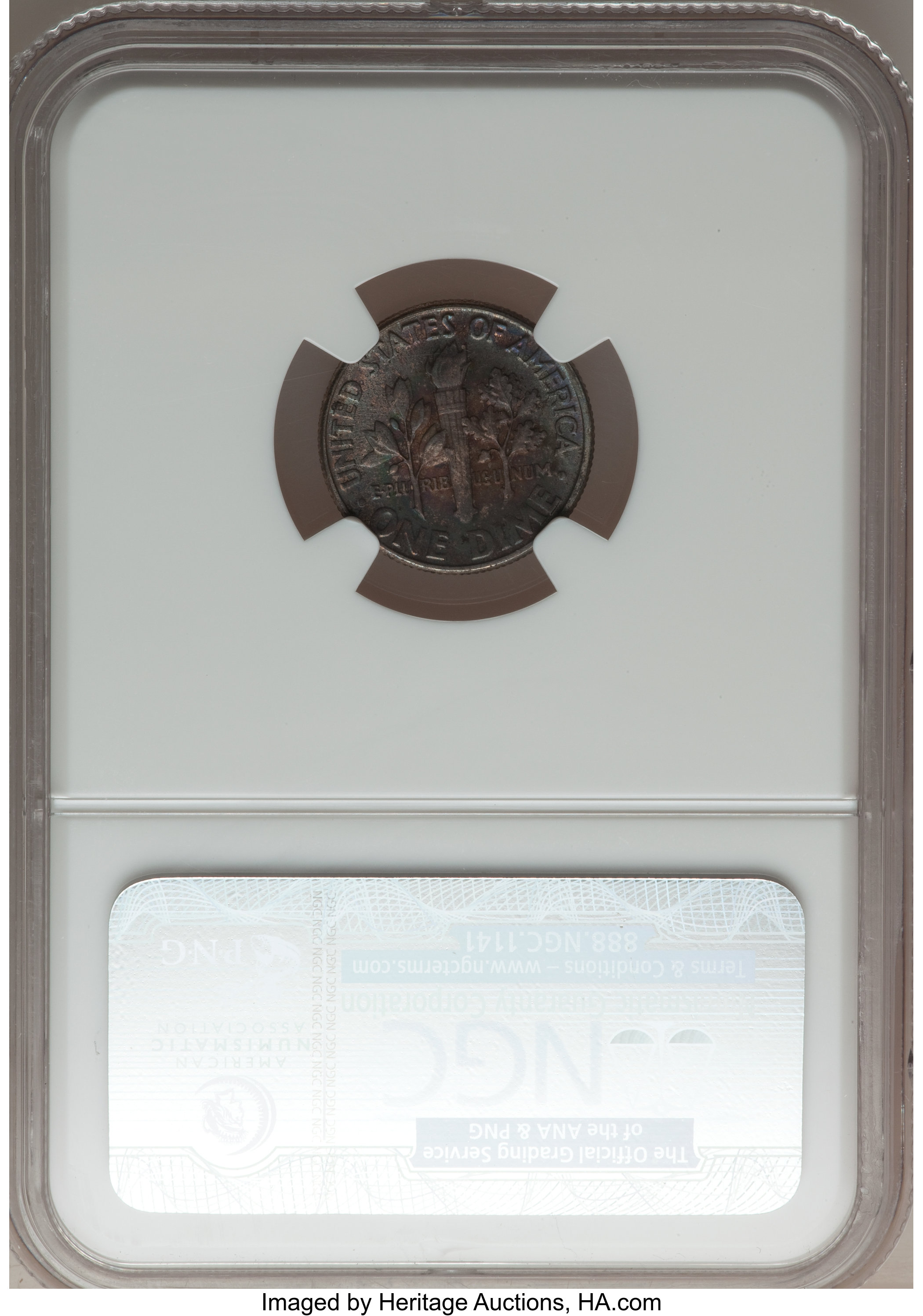 1957 10c AU50 thumbnail 6