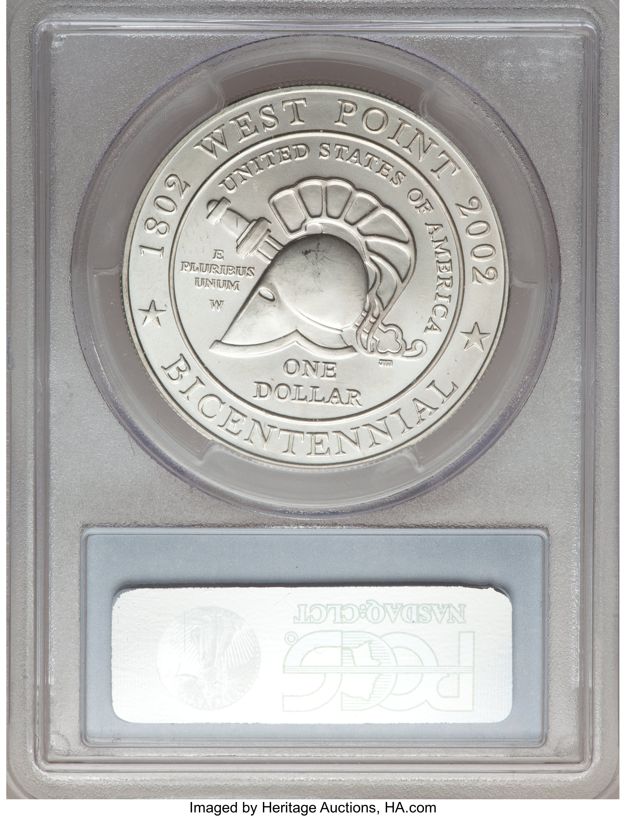 2002-W S$1 West Point (U.S. Military Academy) Bicentennial MS68 thumbnail 4