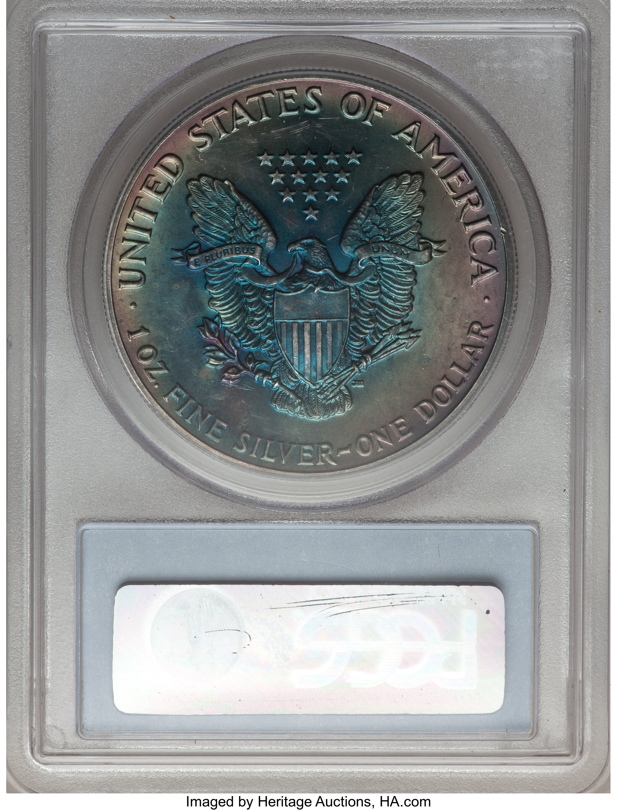 1989 $1  Silver Eagle MS63 thumbnail 2