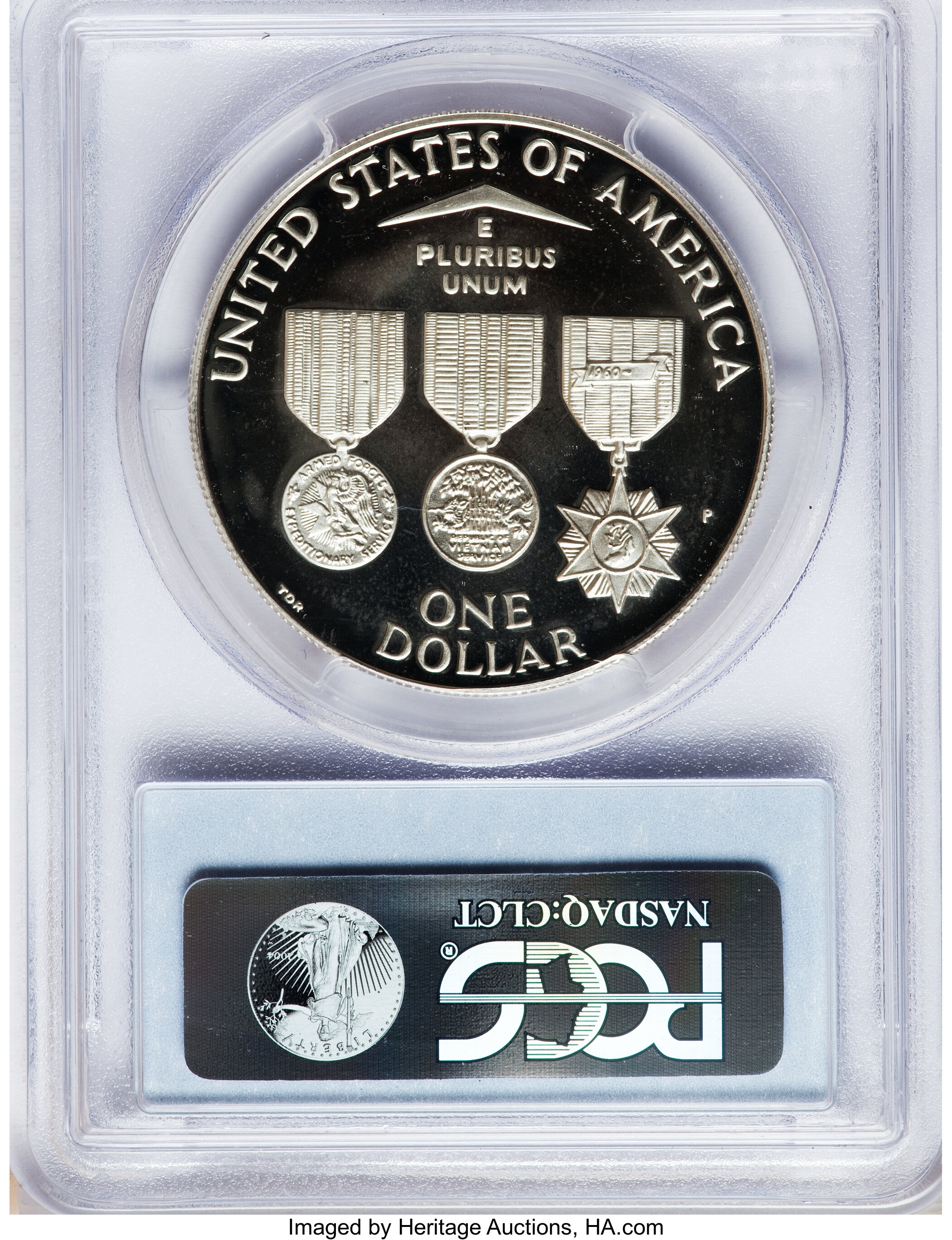 1994-P S$1 Vietnam Veterans Memorial PR DCAM PR66 DCAM thumbnail 2