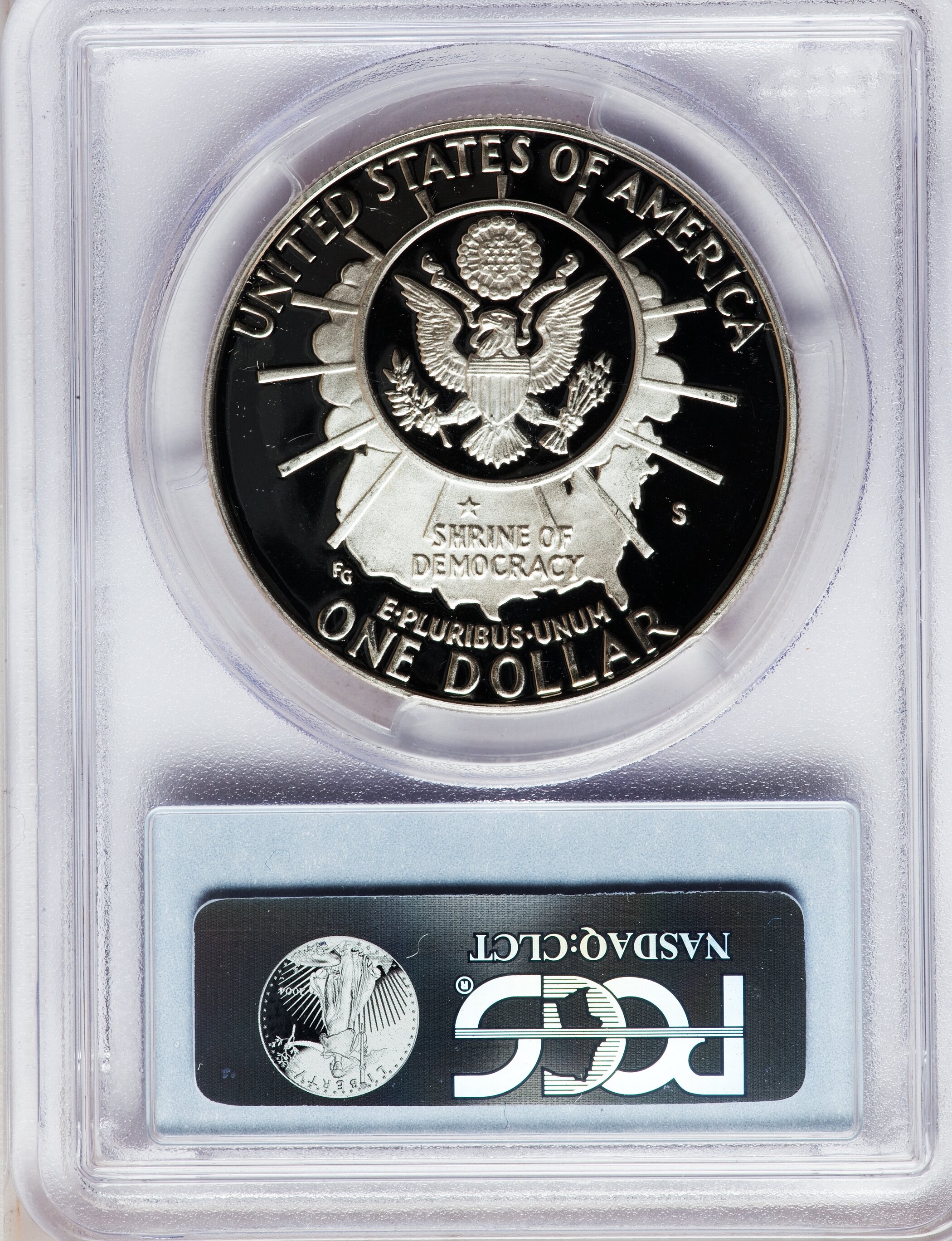 1991-S S$1 Mount Rushmore Golden Anniversary PR DCAM PR68 DCAM thumbnail 4