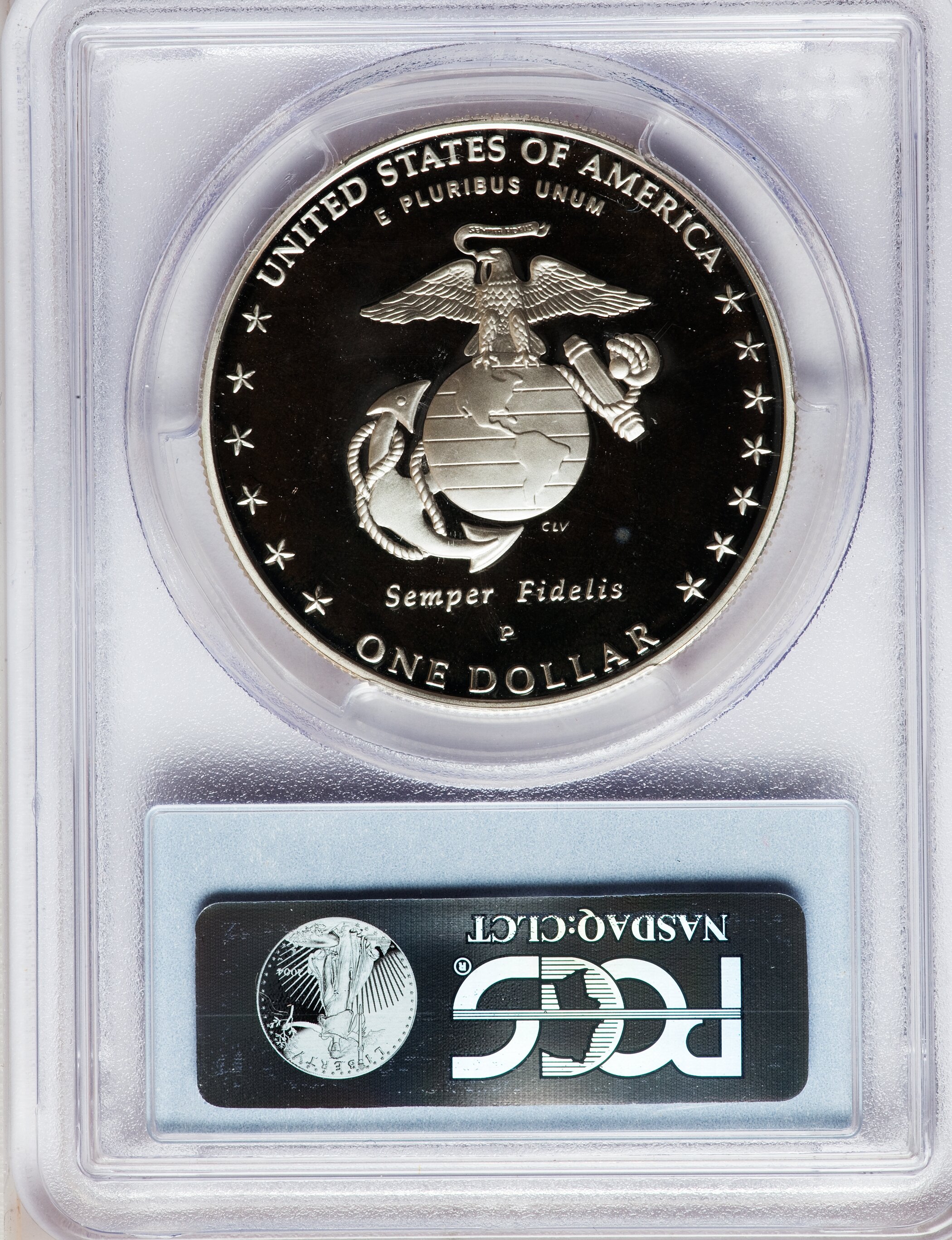 2005-P S$1 Marine Corps 230th Anniversary PR DCAM PR66 DCAM thumbnail 2