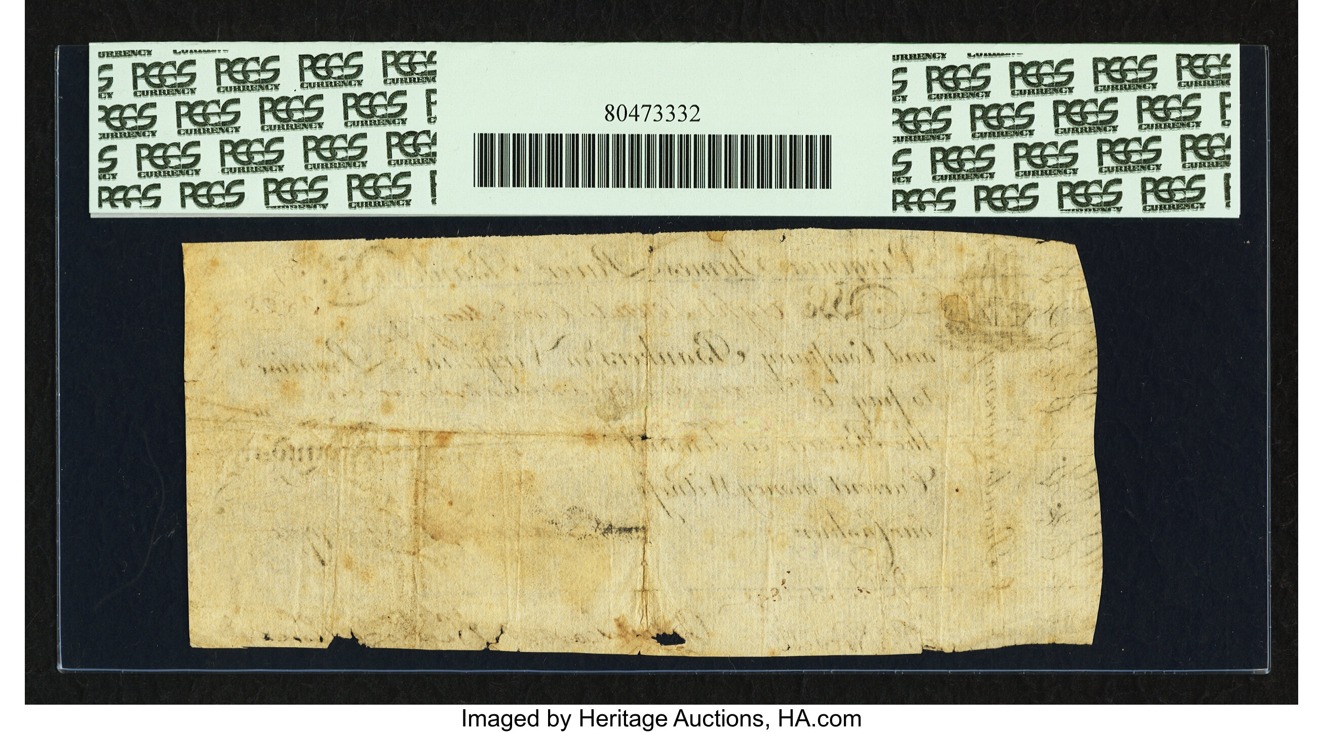 image for: Virginia September 1, 1775 £8 PCGS Apparent Very Fine 20....