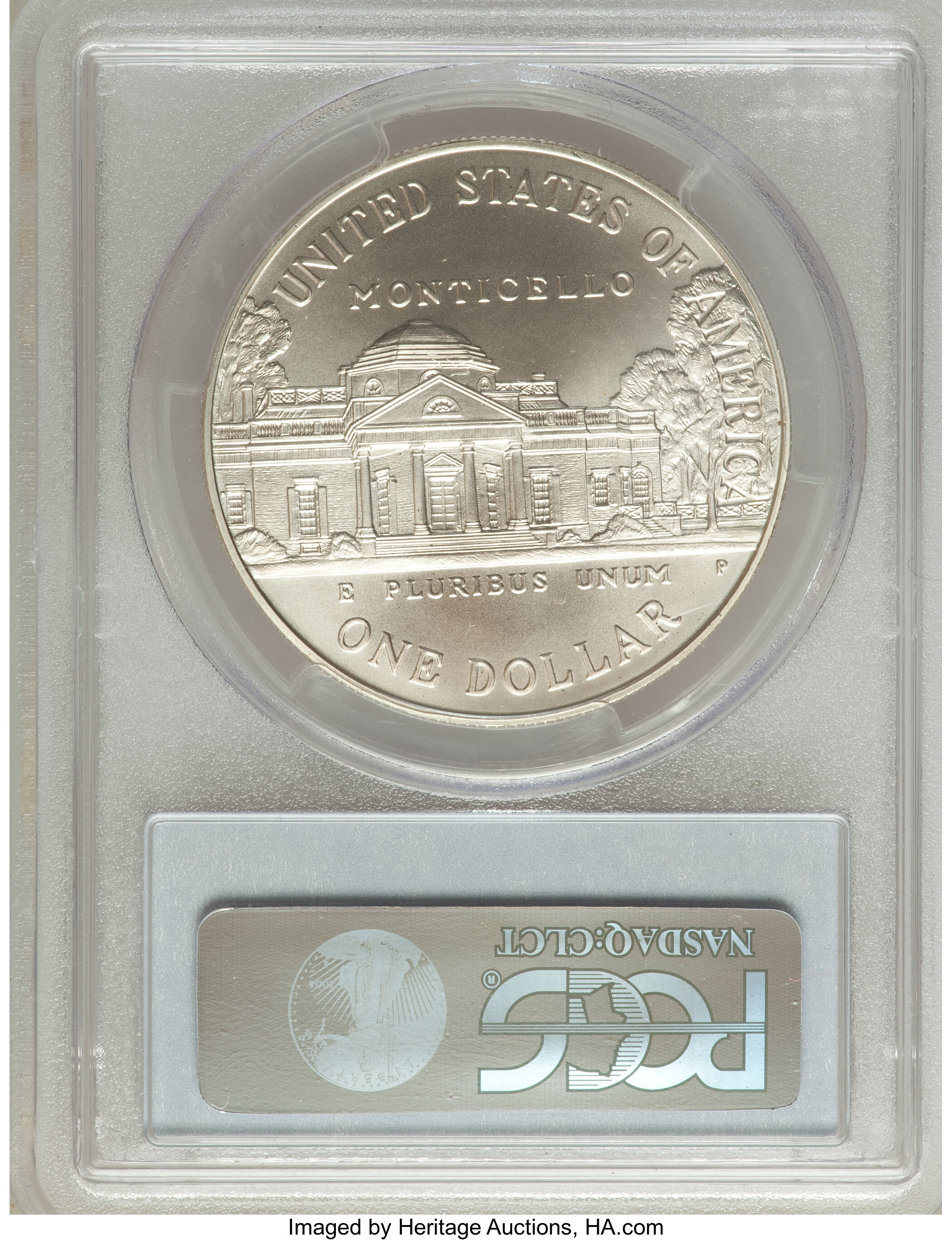1993-P S$1 Jefferson 250th Anniversary of Birth MS68 thumbnail 6