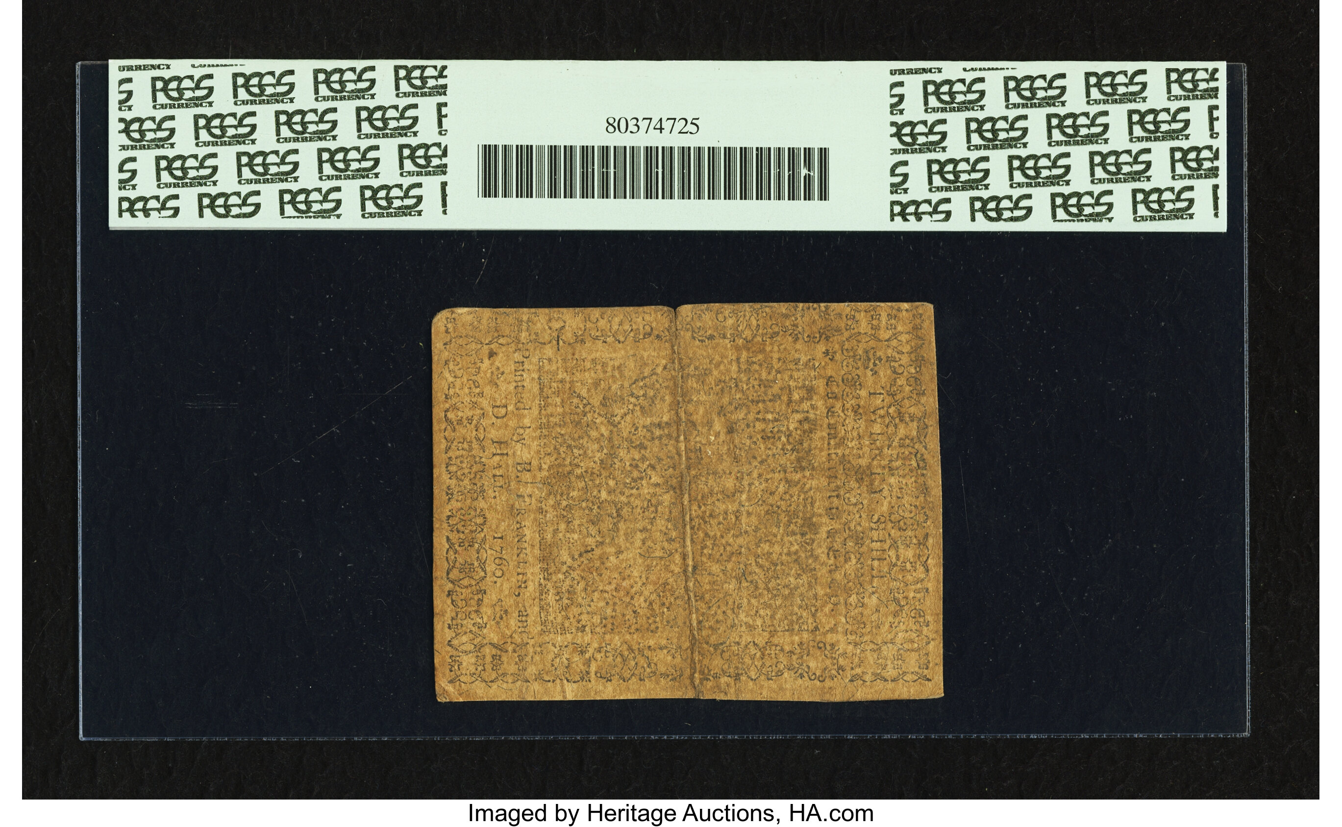 image for: Pennsylvania May 1, 1760 20s PCGS Very Fine 20....