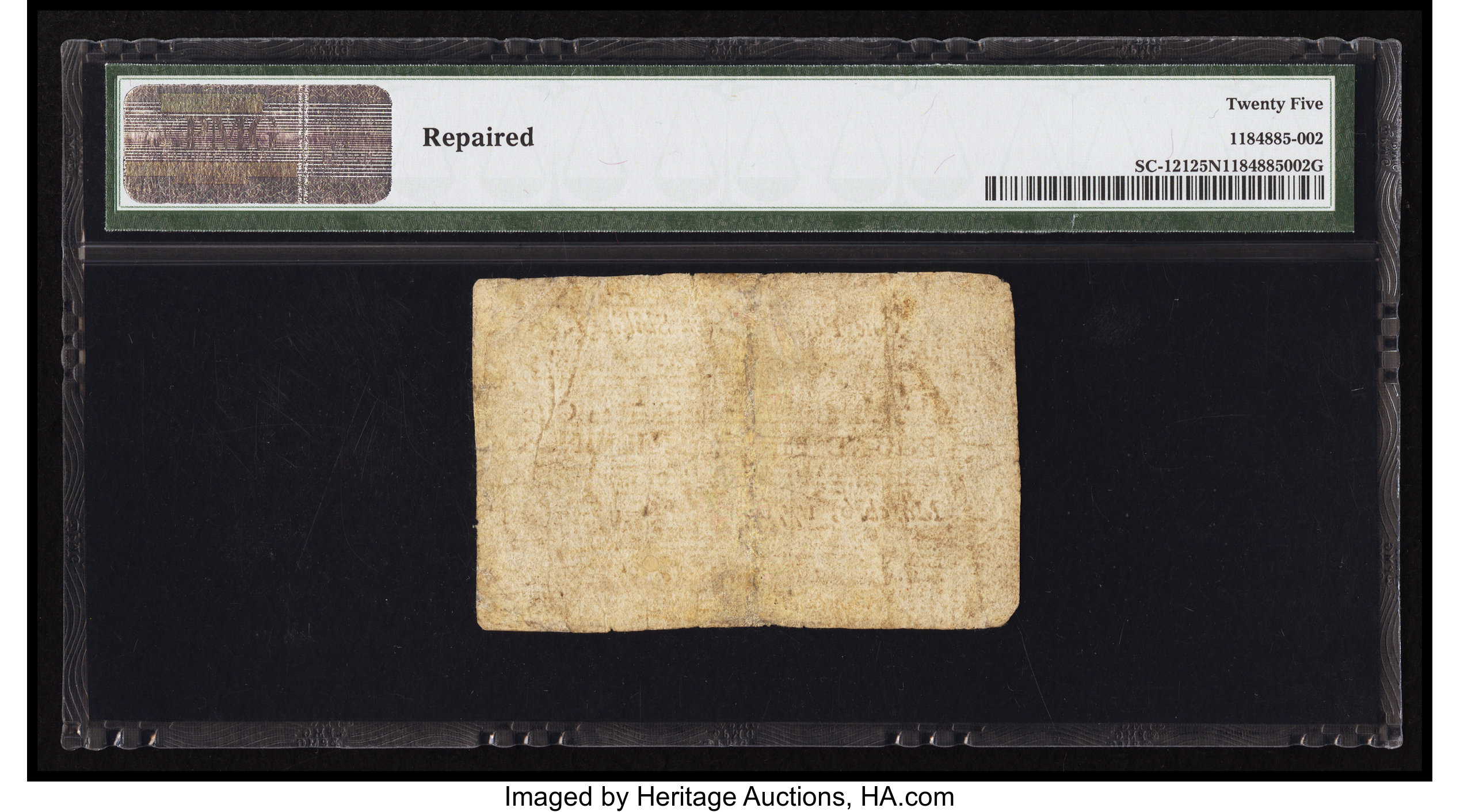 image for: South Carolina March 6, 1776 £1 15s PMG Very Fine 25 Net....