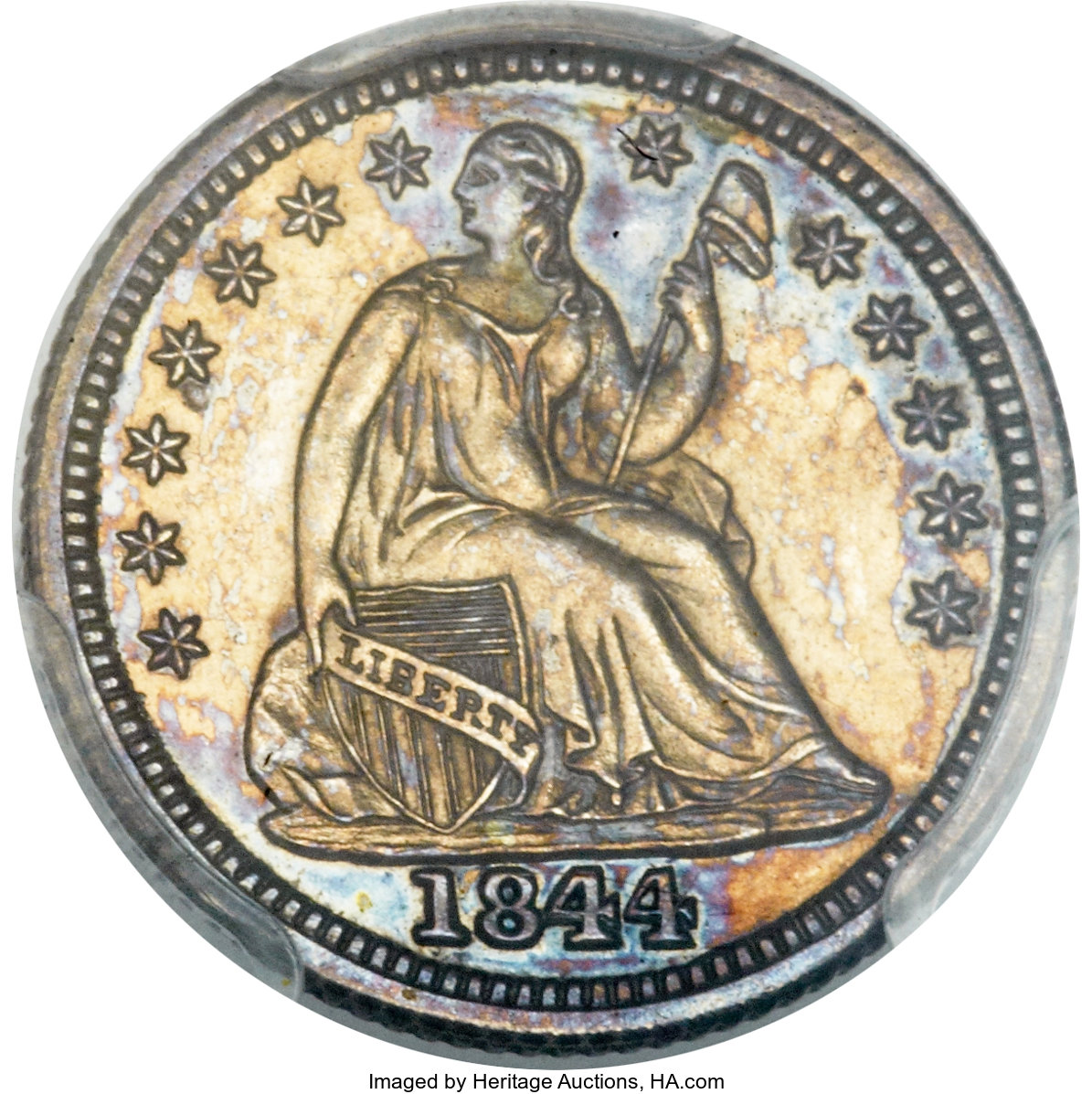 image for: 1844 H10C PR62 PCGS. Valentine-1....