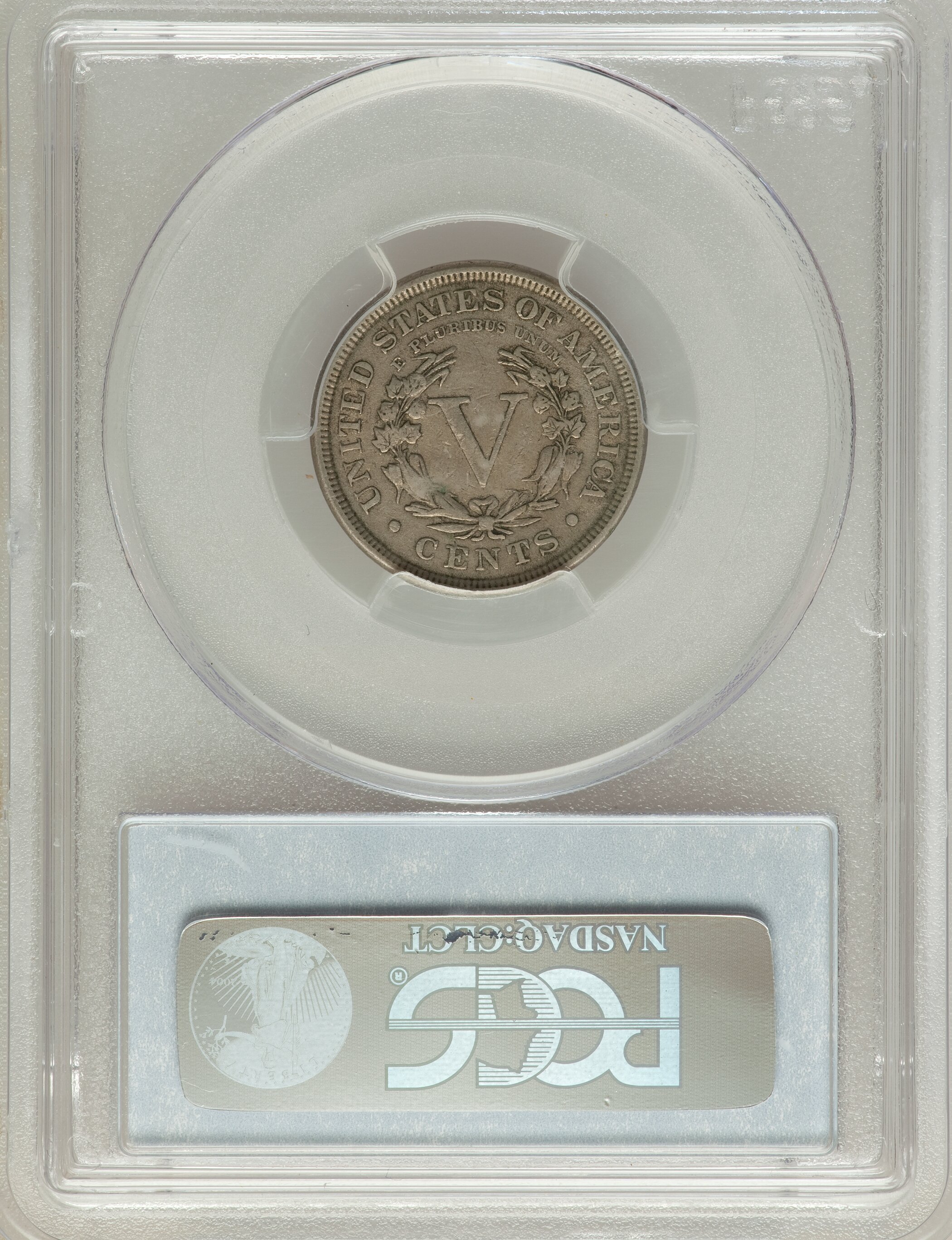 1893 5c F15 CAC thumbnail 2