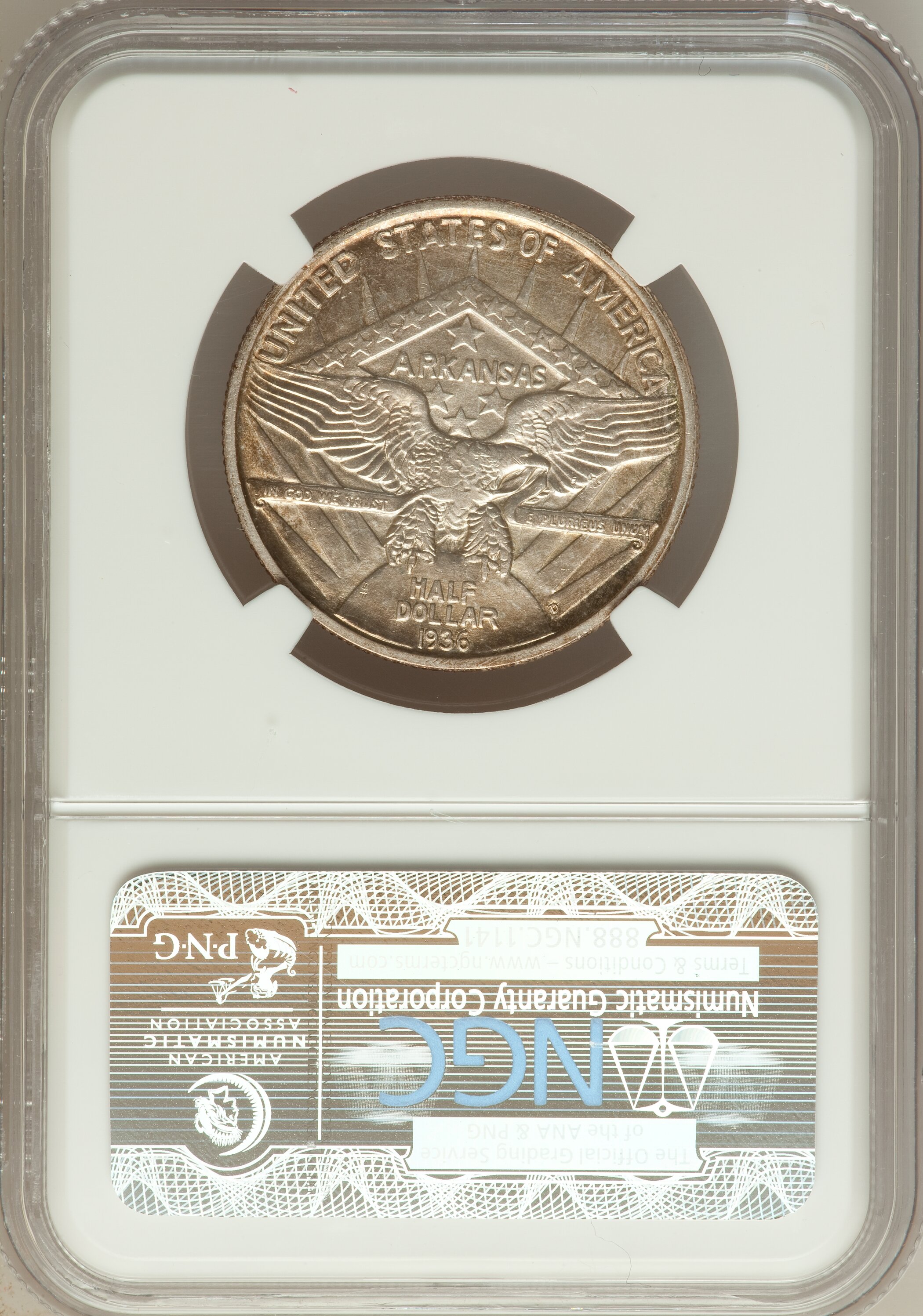 1936-D 50c Arkansas XF40 CAC thumbnail 10