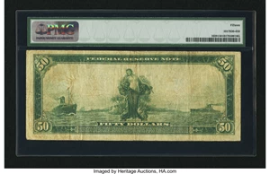 image for: Fr. 1029 $50 1914 Federal Reserve Note PMG Choice Fine 15....