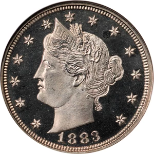 image for: 1883 Liberty Nickel. No CENTS. Proof-67 Ultra Cameo (NGC).