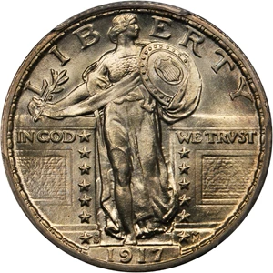 image for: 1917-S Standing Liberty Quarter. Type II. MS-67+ FH (PCGS). Secure Holder.