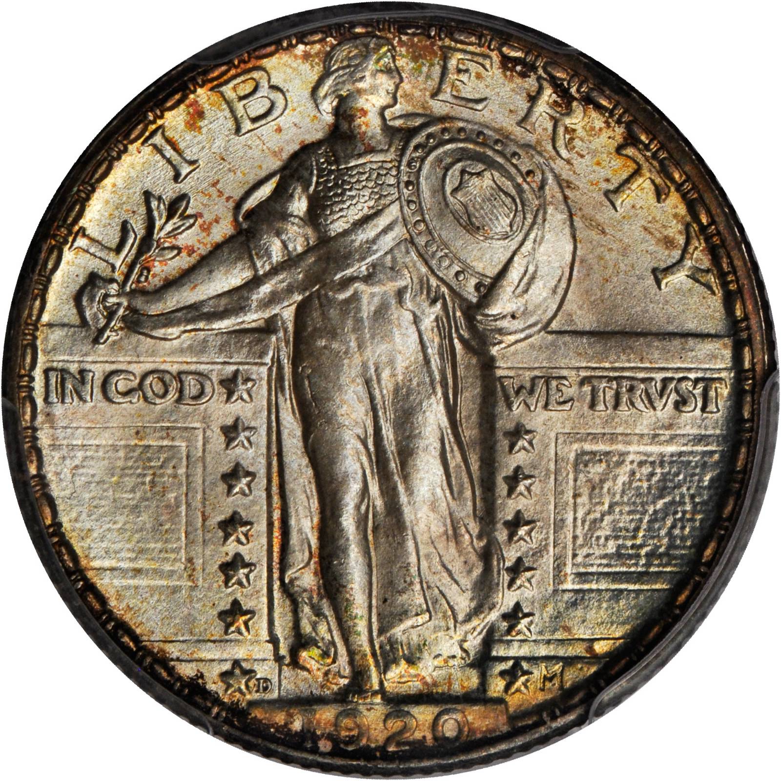 image for: 1920-D Standing Liberty Quarter. MS-68+ FH (PCGS). CAC. Secure Holder.