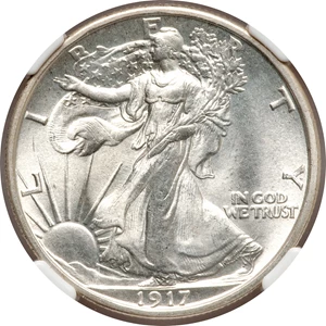 image for: 1917-S 50C Reverse MS67 NGC....