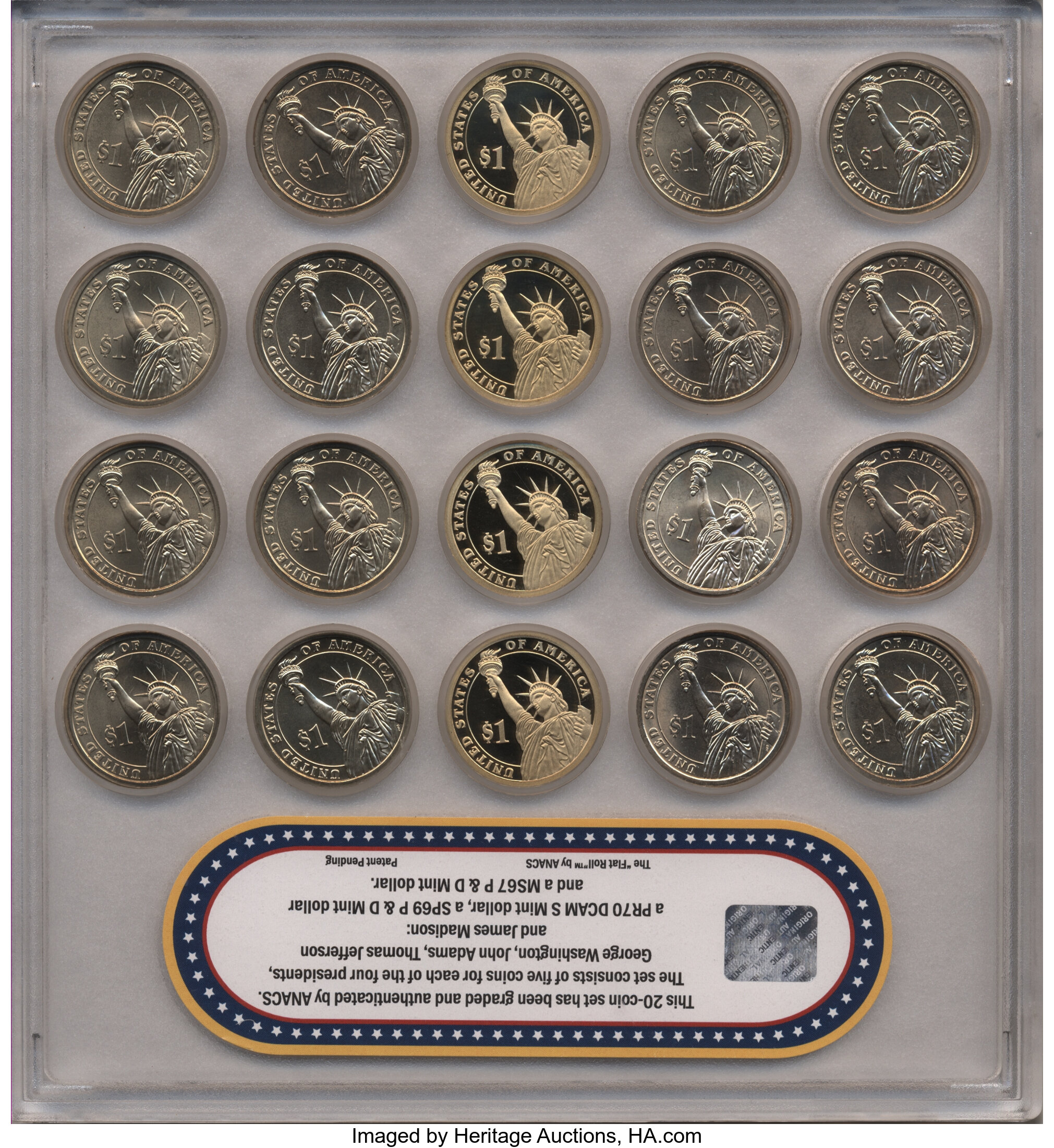 2007-P $1  George Washington, Satin Finish, Position A MS69 thumbnail 6