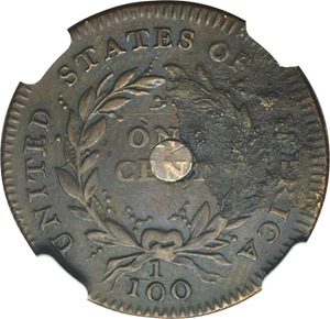 image for: 1792 P1C One Cent, Judd-1, Pollock-1, High R.6, VF30 NGC....