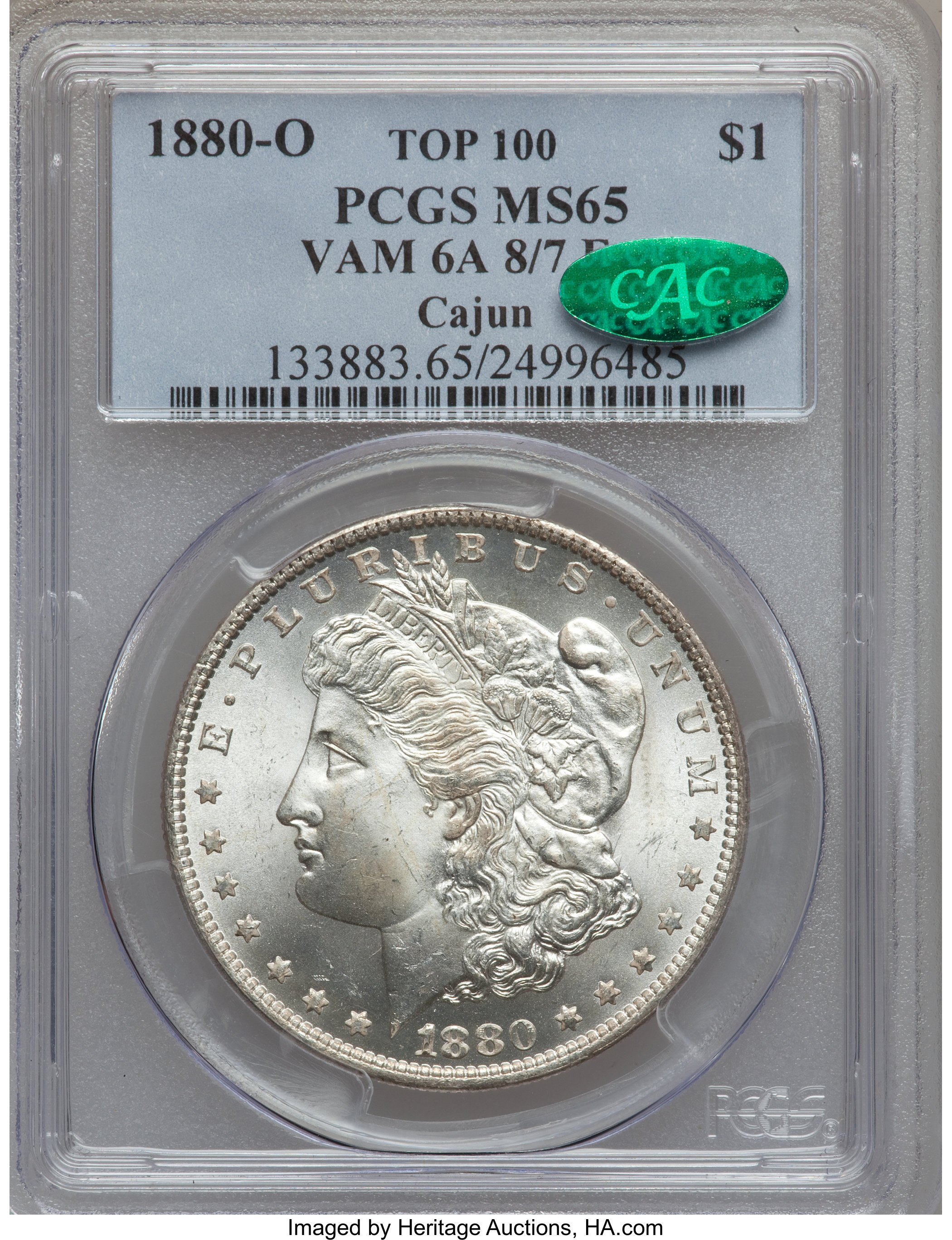 1880-O $1  8/7 MS65 thumbnail 3