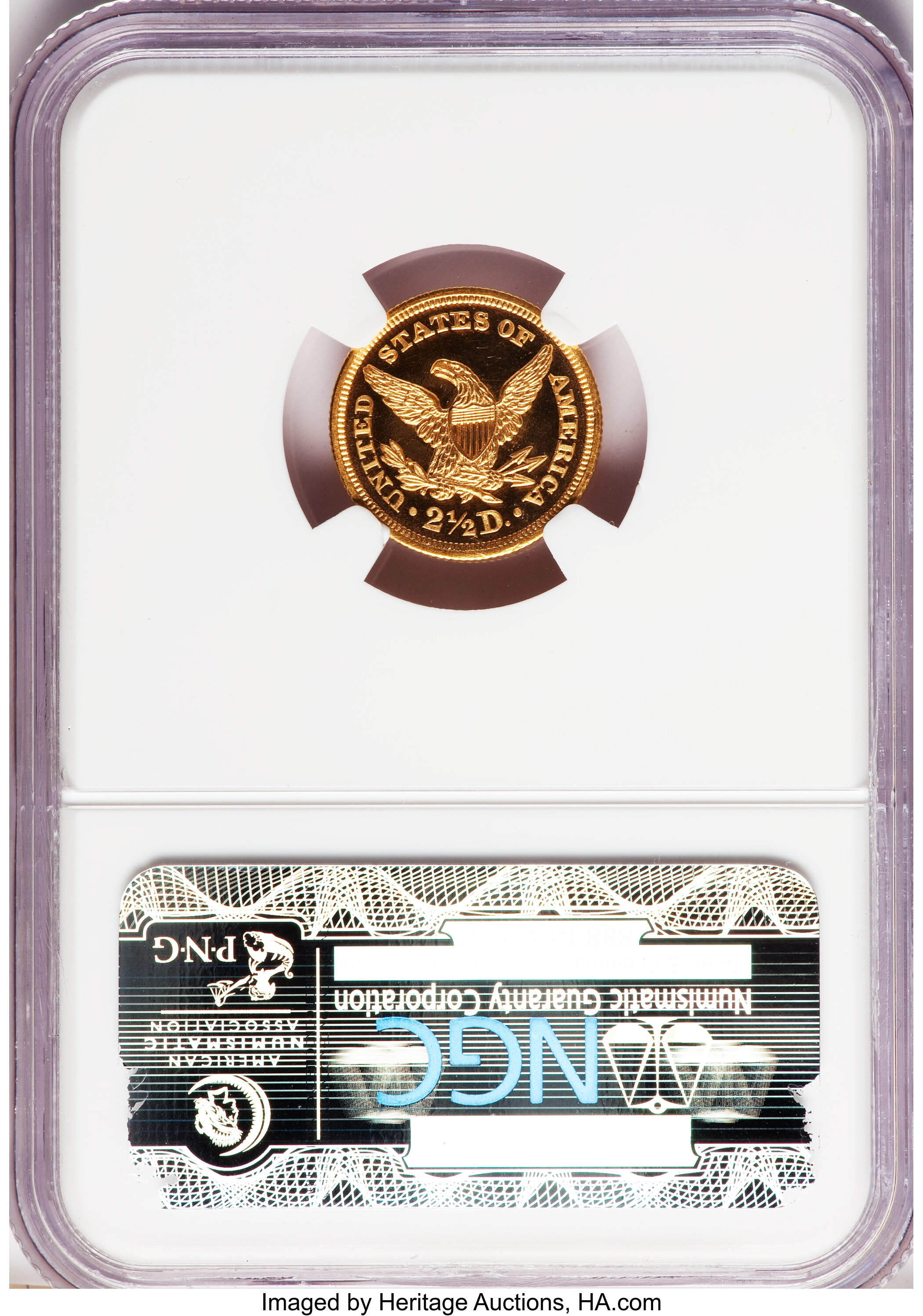 image for: 1845 $2 1/2 PR67 Ultra Cameo NGC....