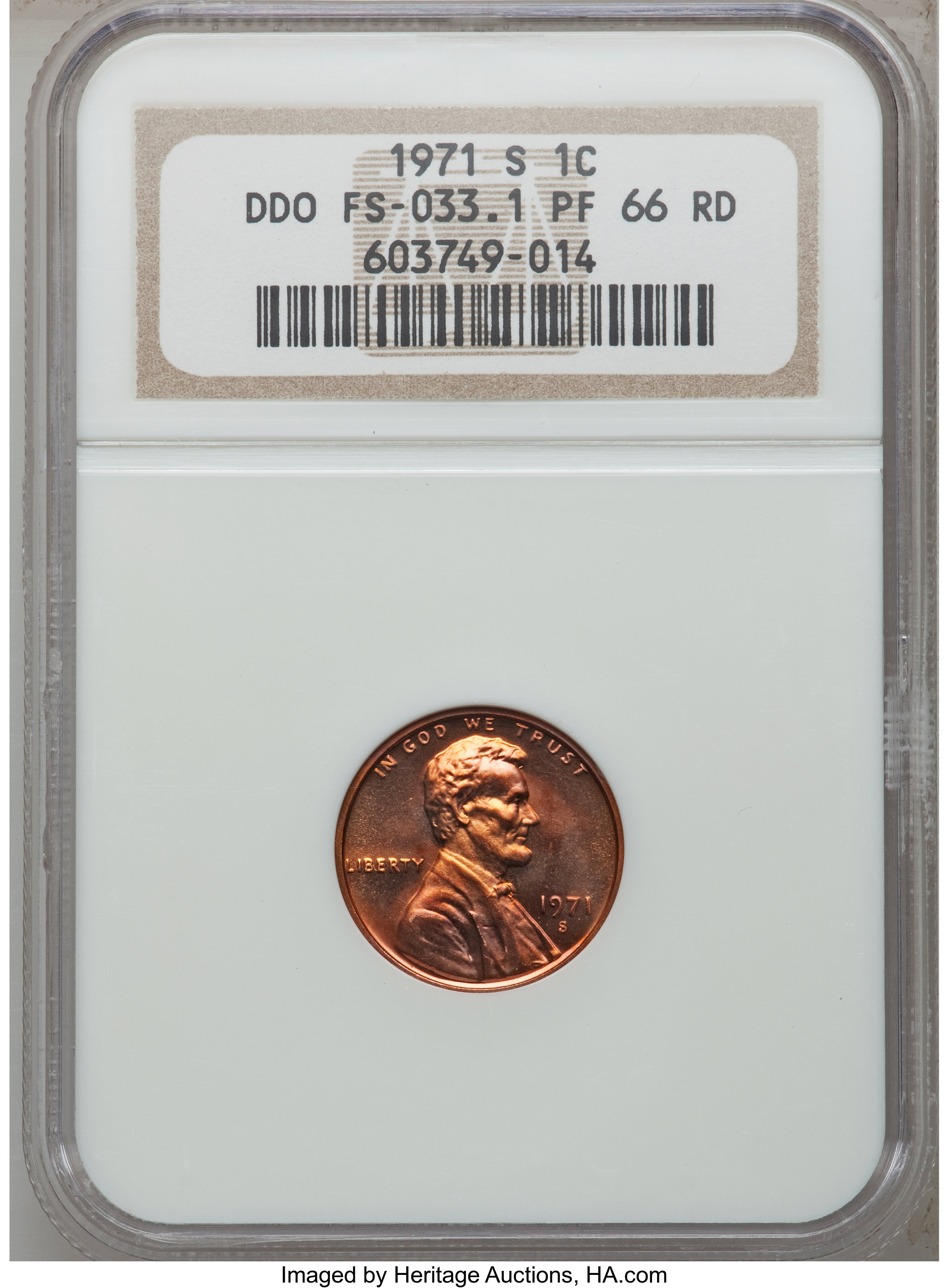 1971-S 1c PR RD AU53 RD thumbnail 9