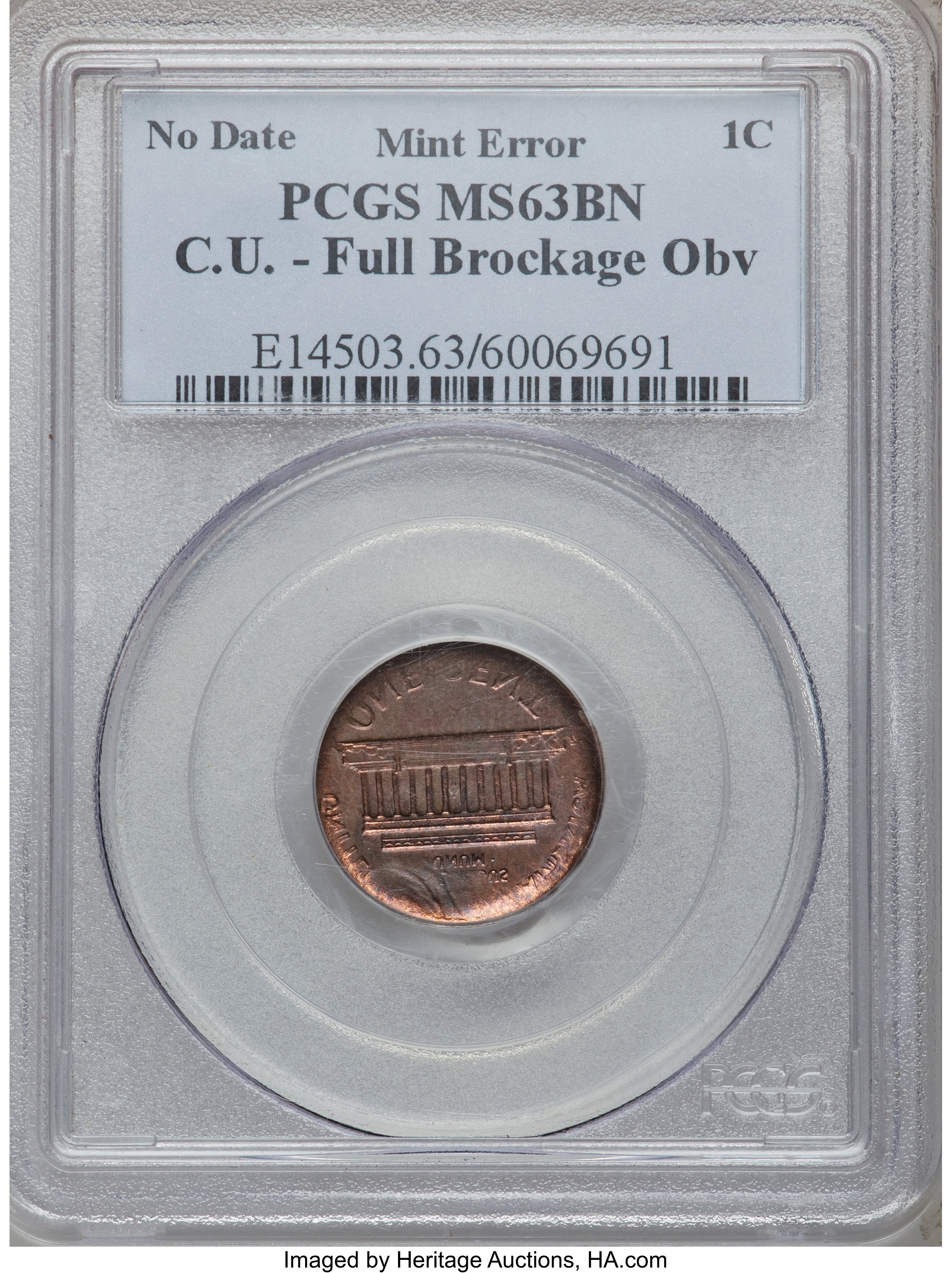 1909 1c Lincoln MS RD MS63 RD thumbnail 4
