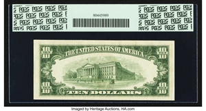 image for: Fr. 2012-J $10 1950B Federal Reserve Note. PCGS Gem New 66PPQ. Finest Known....