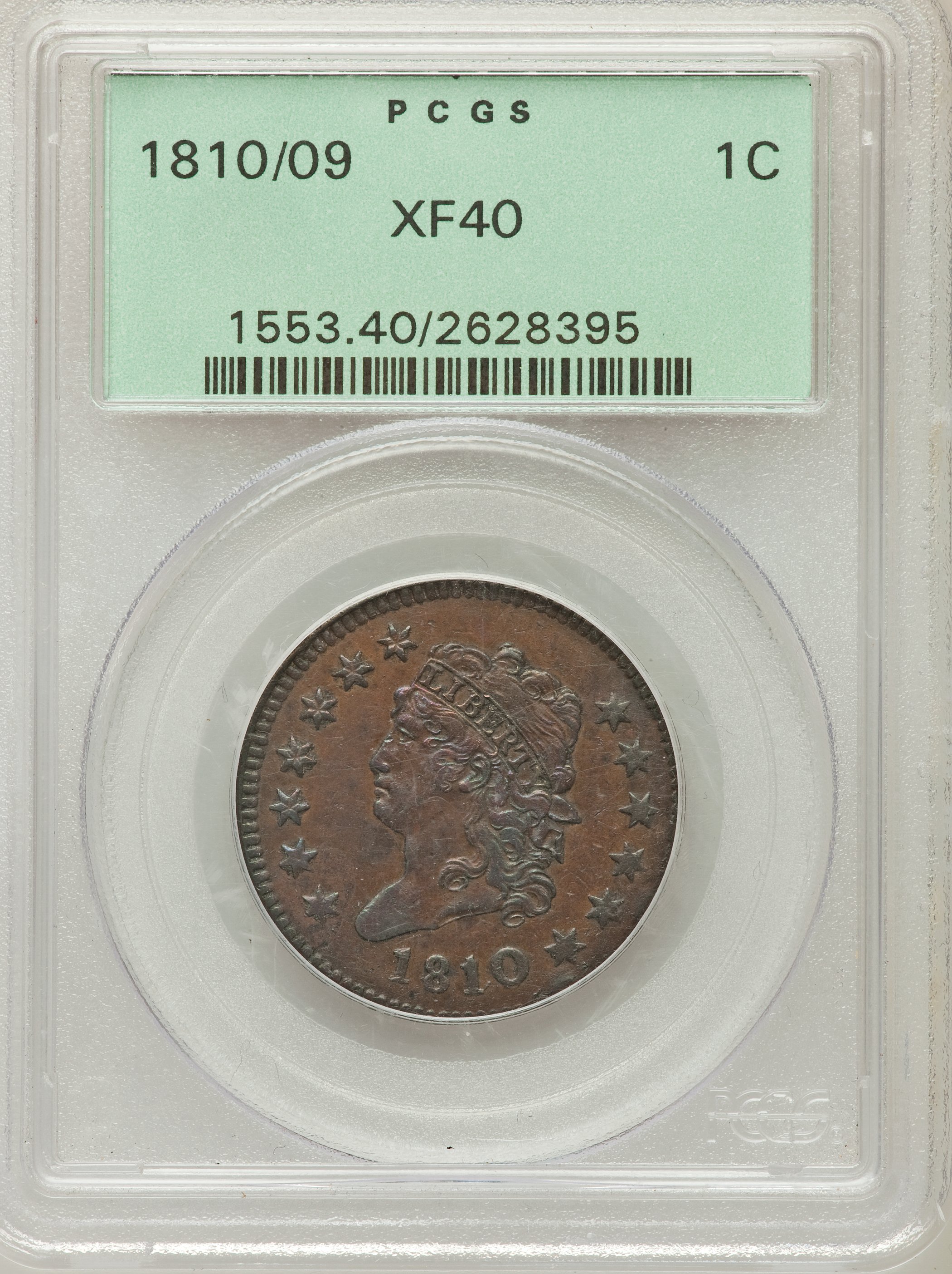 image for: 1810/09 1C XF40 PCGS. S-281, B-1, R.1....